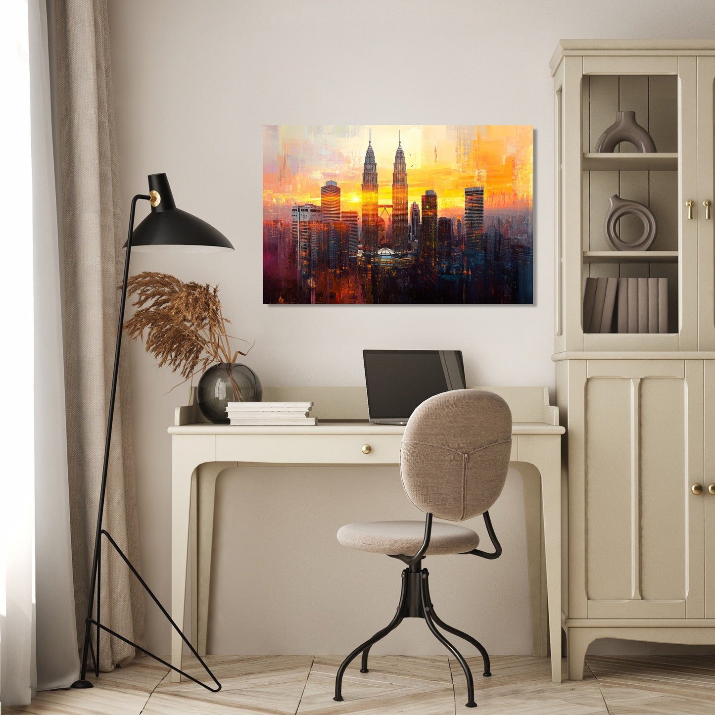 Petronas Towers Twilight Canvas