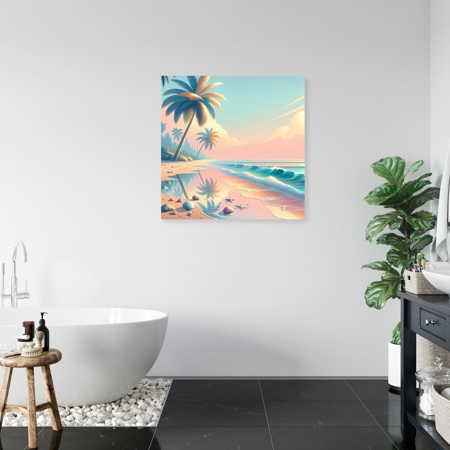 Tropical Beach Escape Canvas