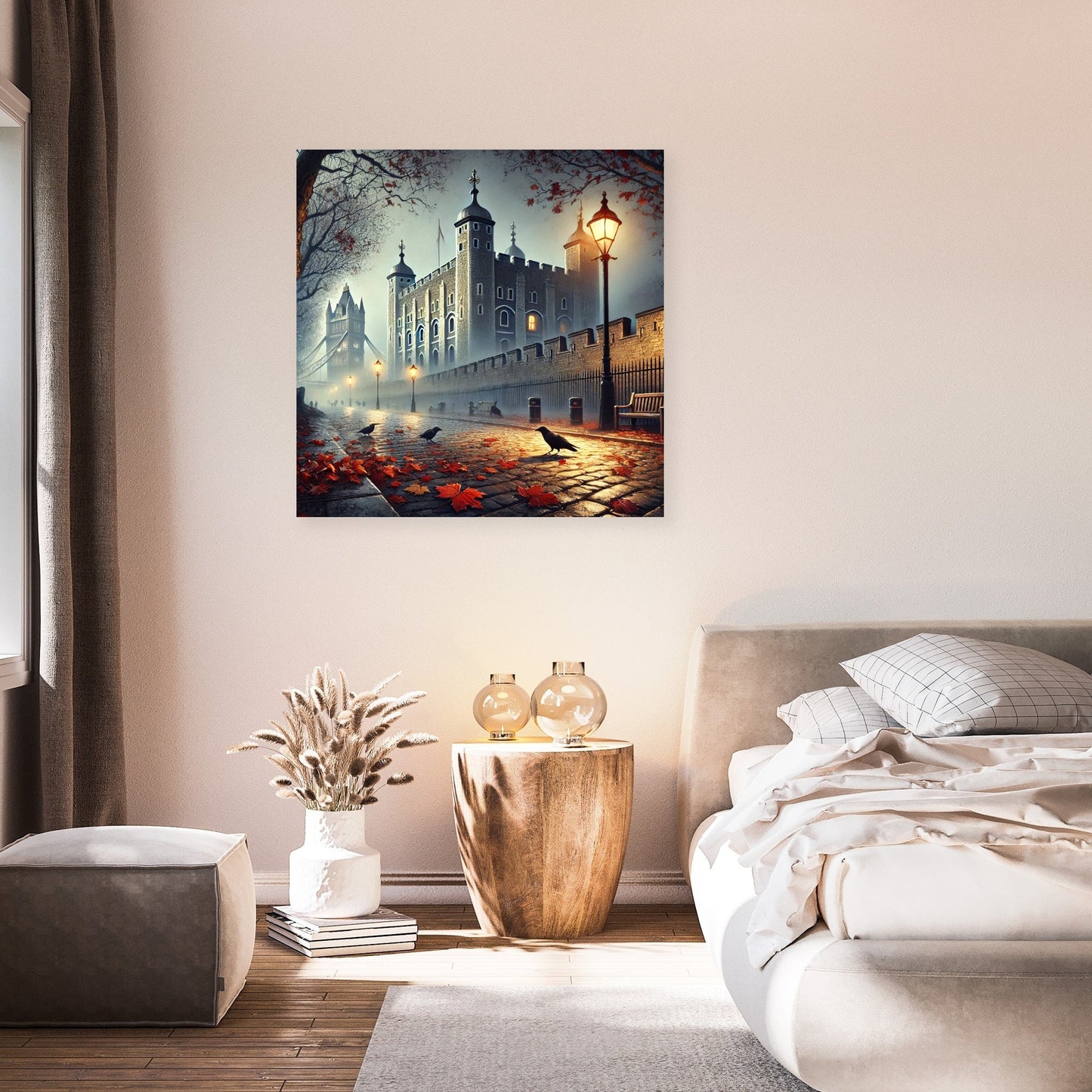 Foggy Tower London Canvas