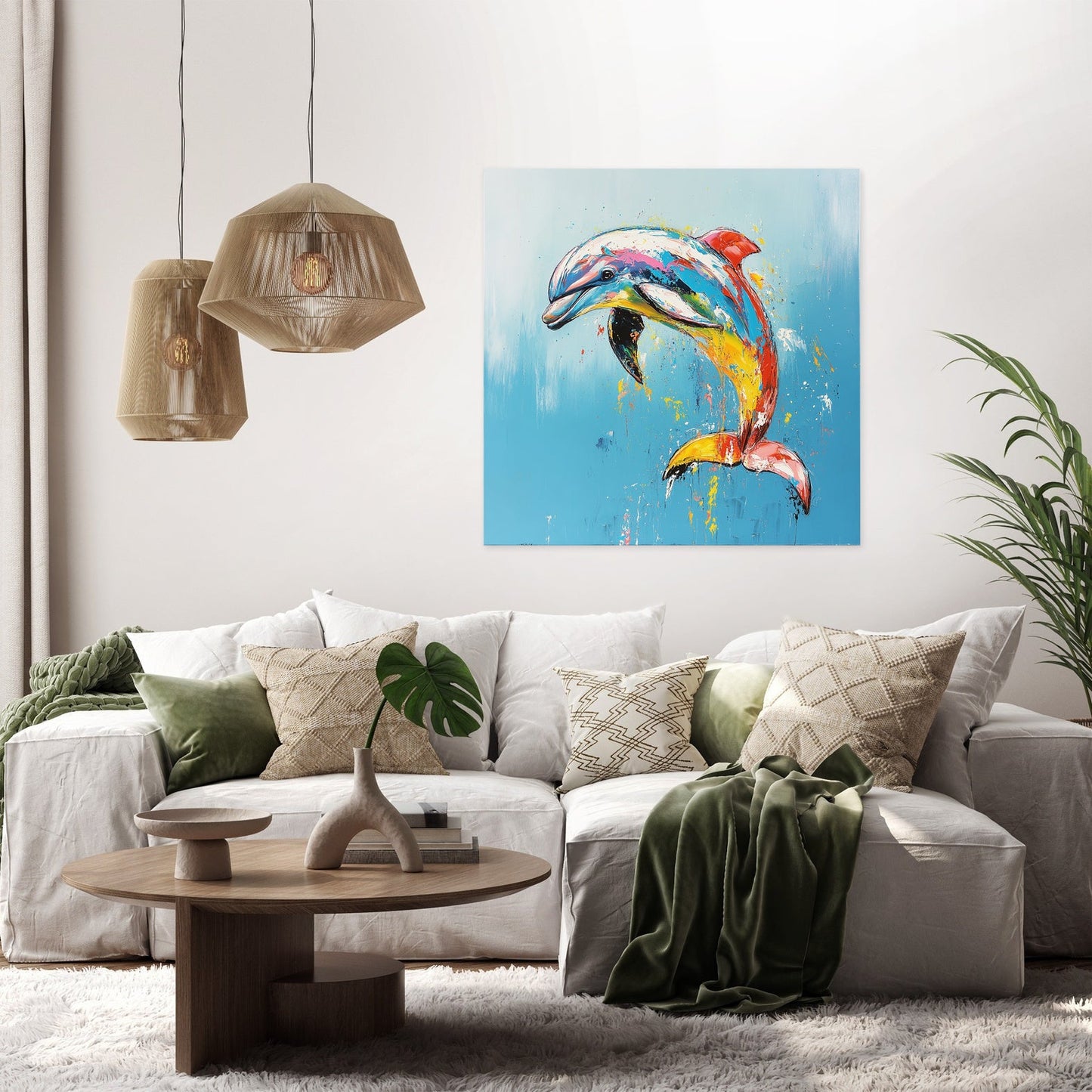 Dolphin's Dance Canvas
