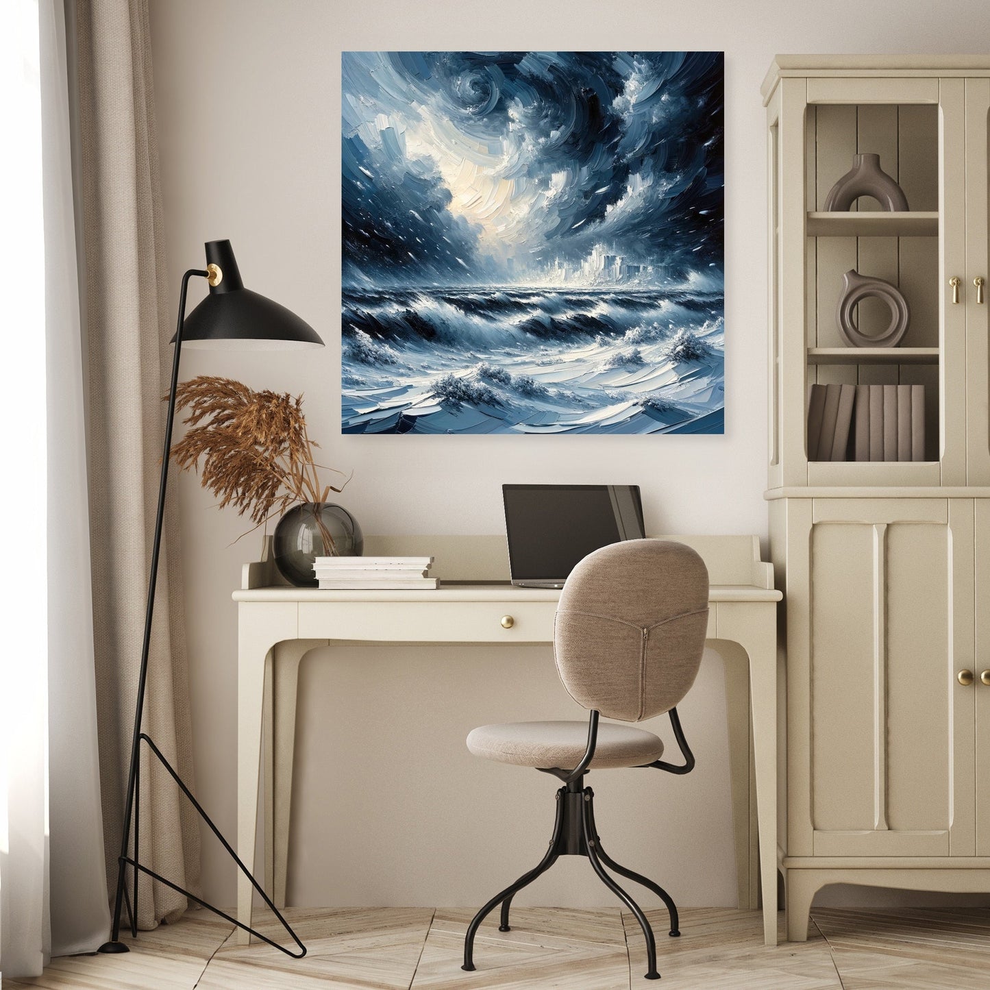 Winter's Fury Unleashed Canvas