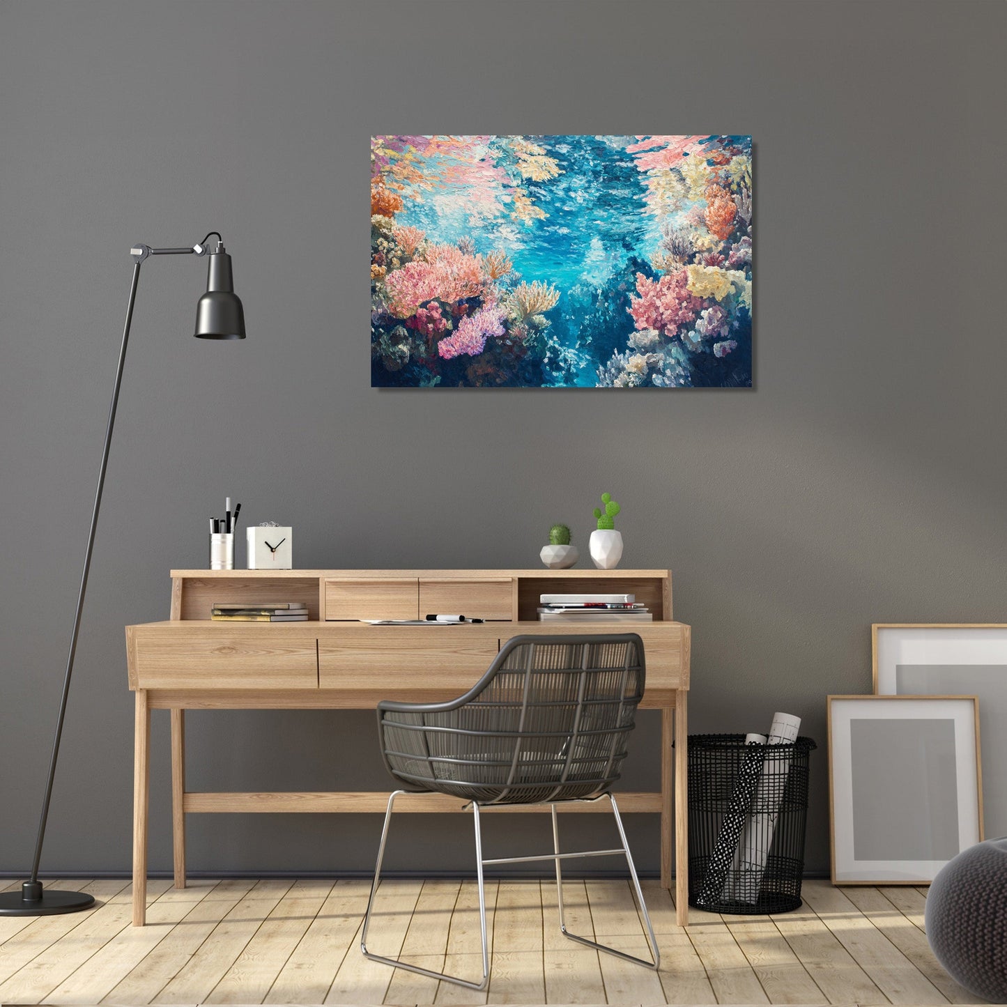 Dreamlike Coral Symphony Canvas