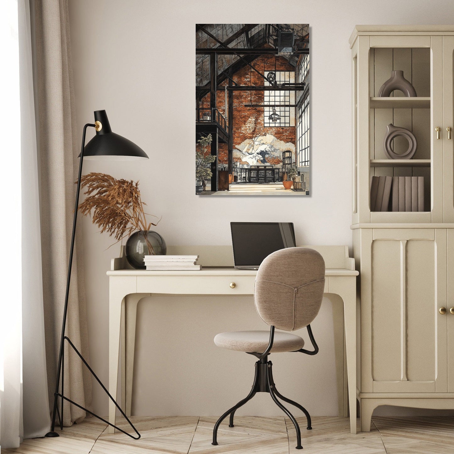 Industrial Loft Serenity Canvas
