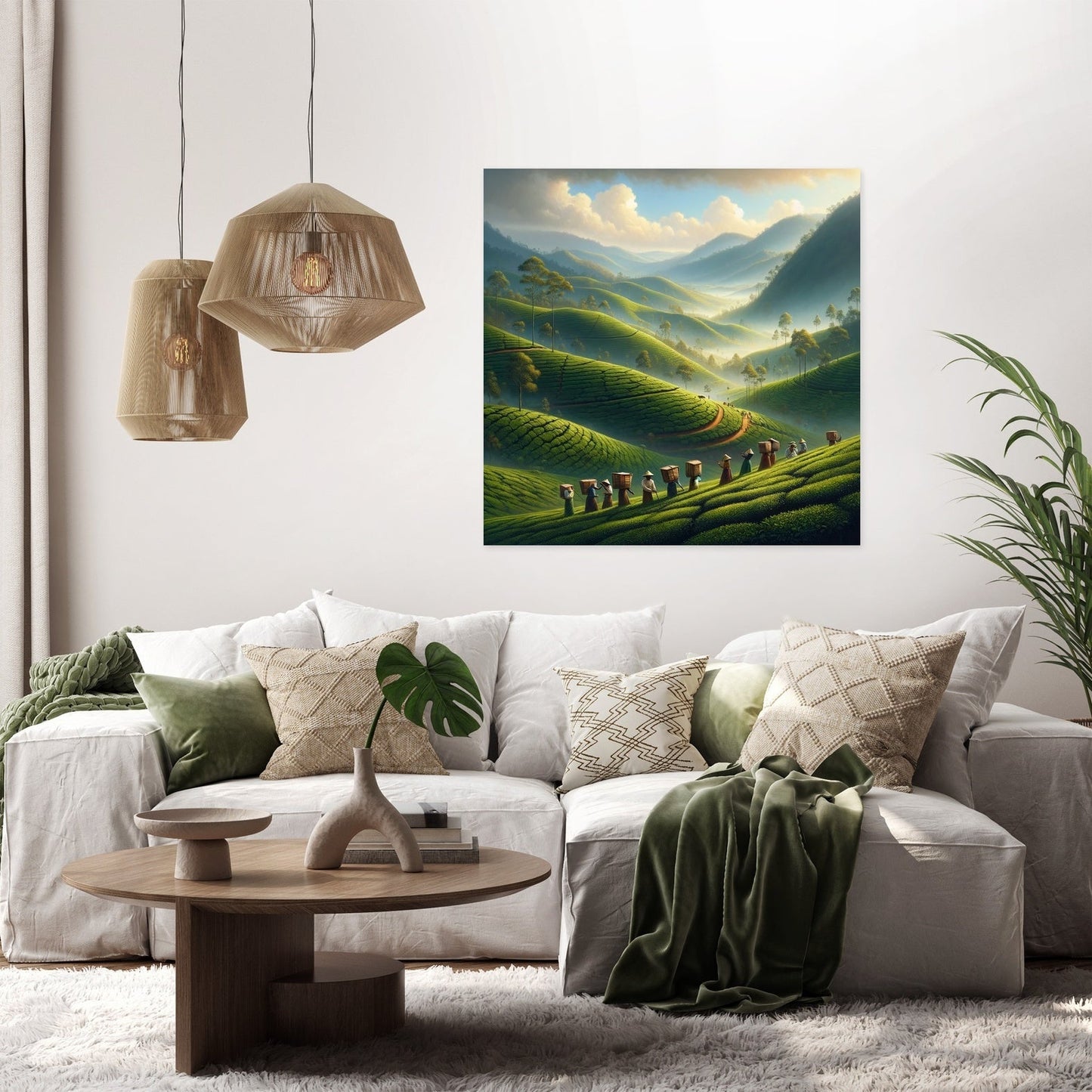 Serenity in Tea Country Canvas