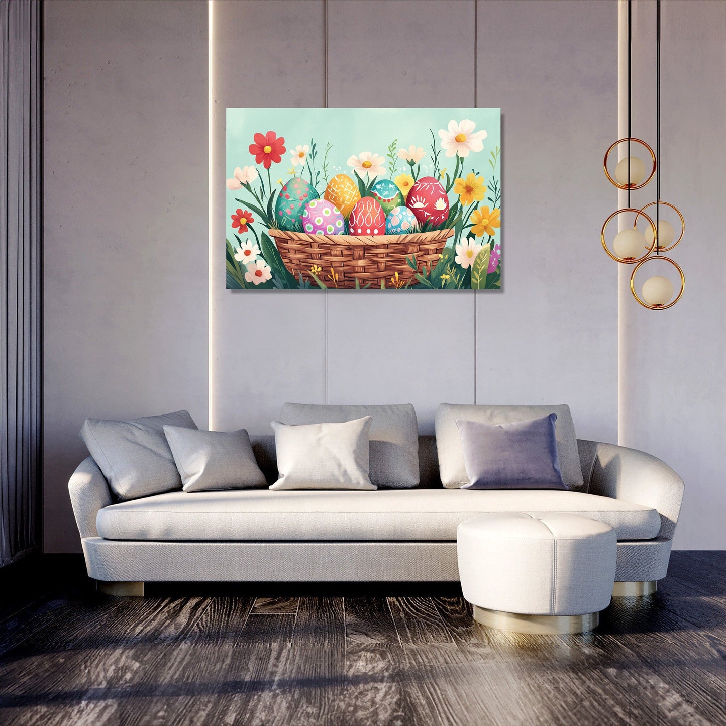Easter Basket Blooms Canvas
