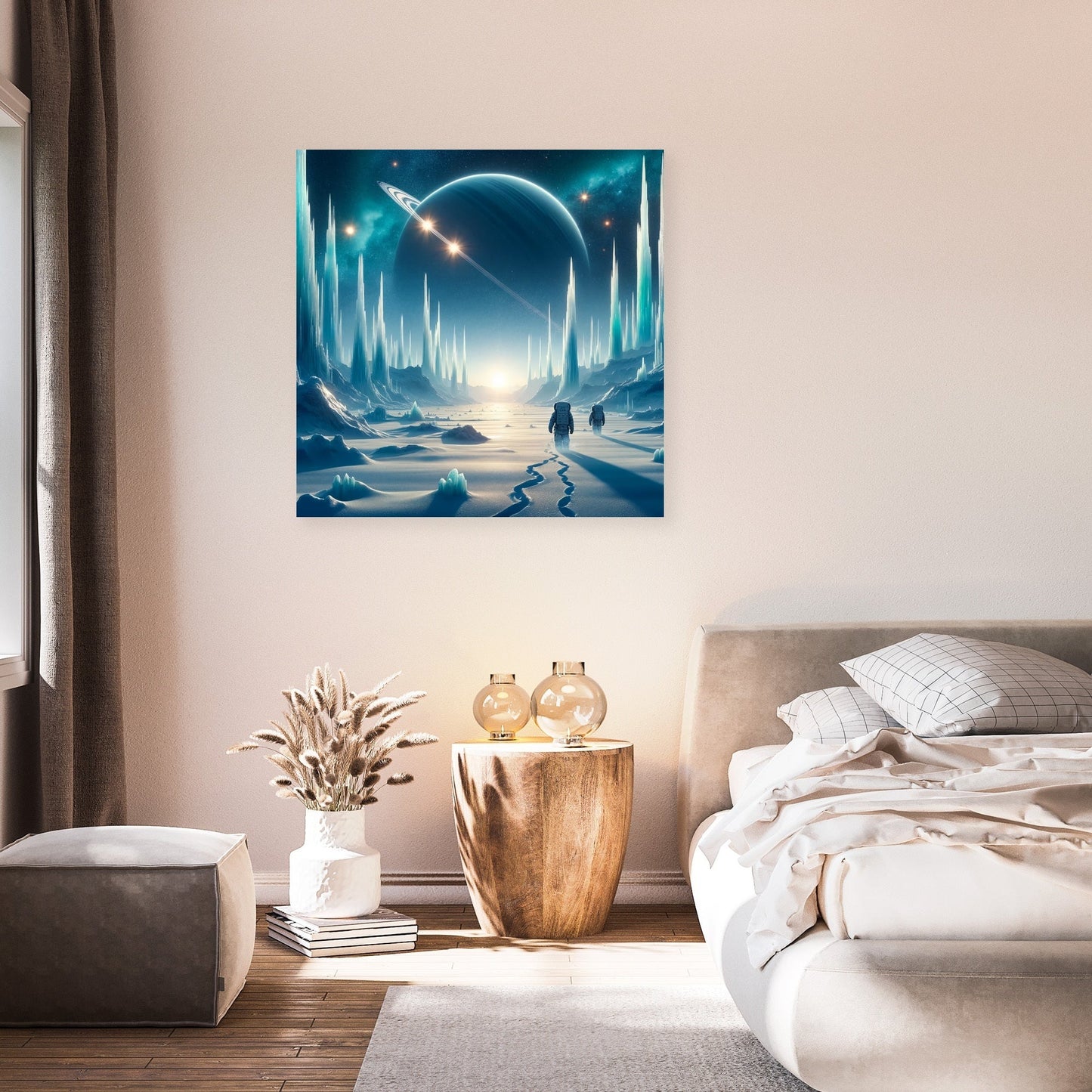 Icy Moon Explorers Canvas