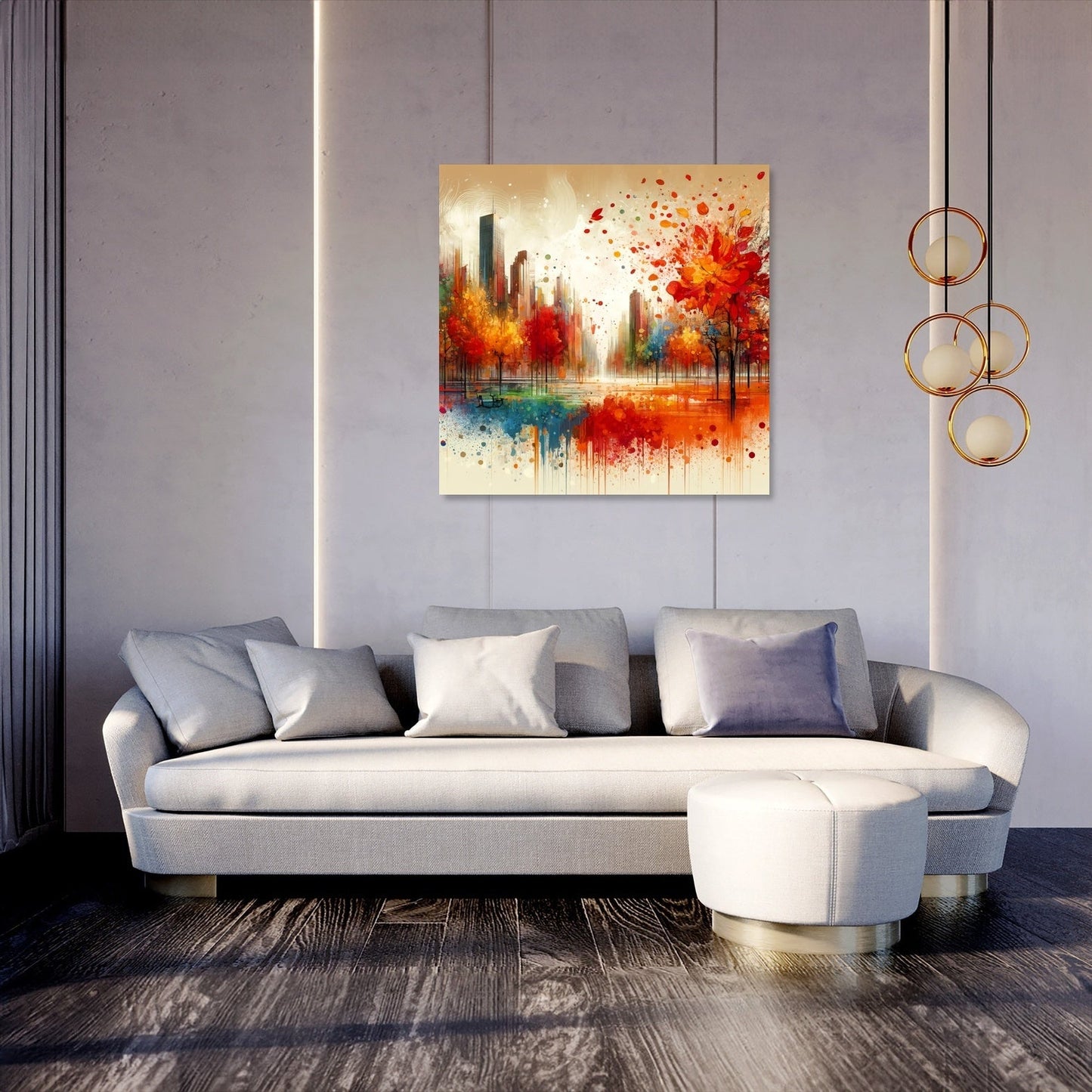 Autumn Park Harmony Canvas