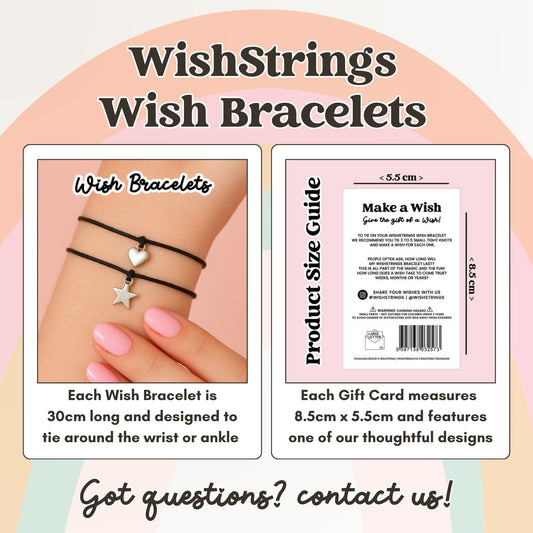 Wish Bracelet Daughter – Handmade Wax Cord Bracelet With Gift Card | Meaningful Birthday Gift