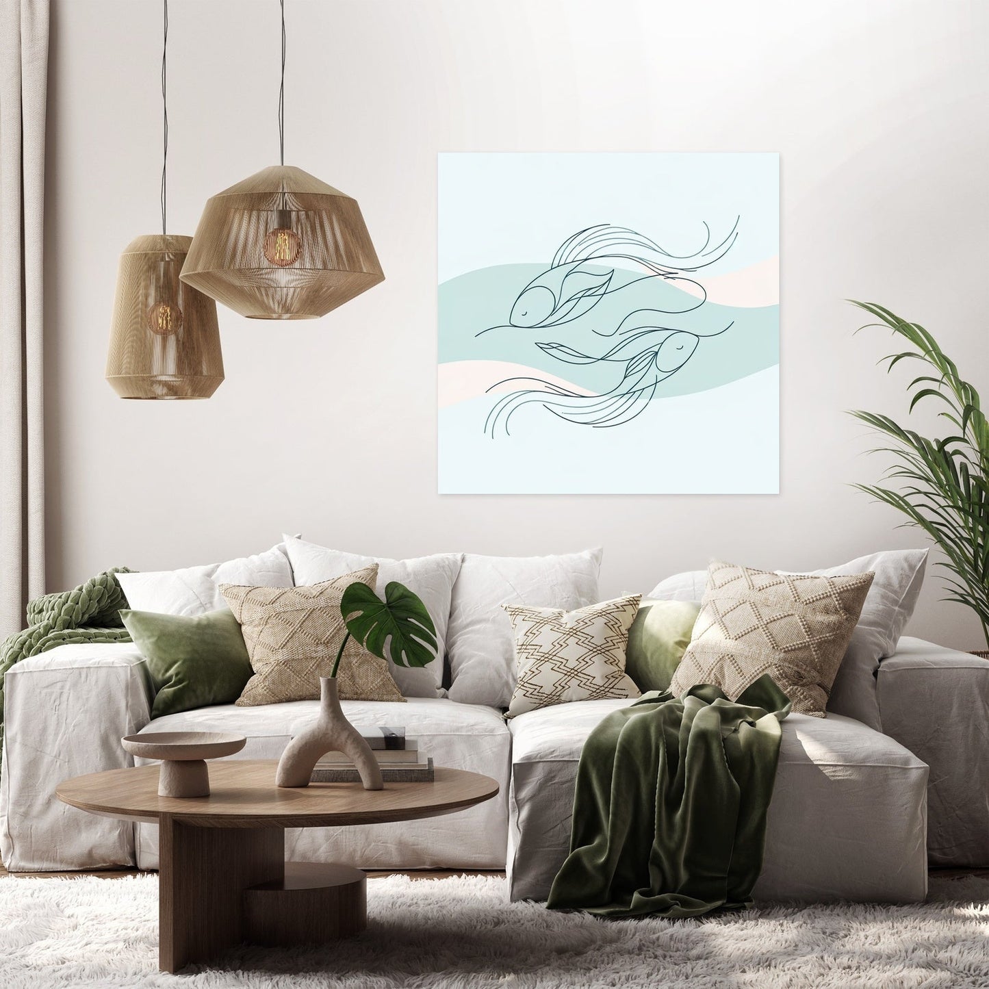 Graceful Swimmers Canvas
