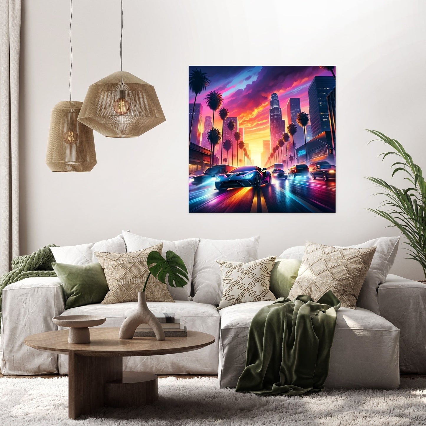 Sunset Boulevard Escape Canvas