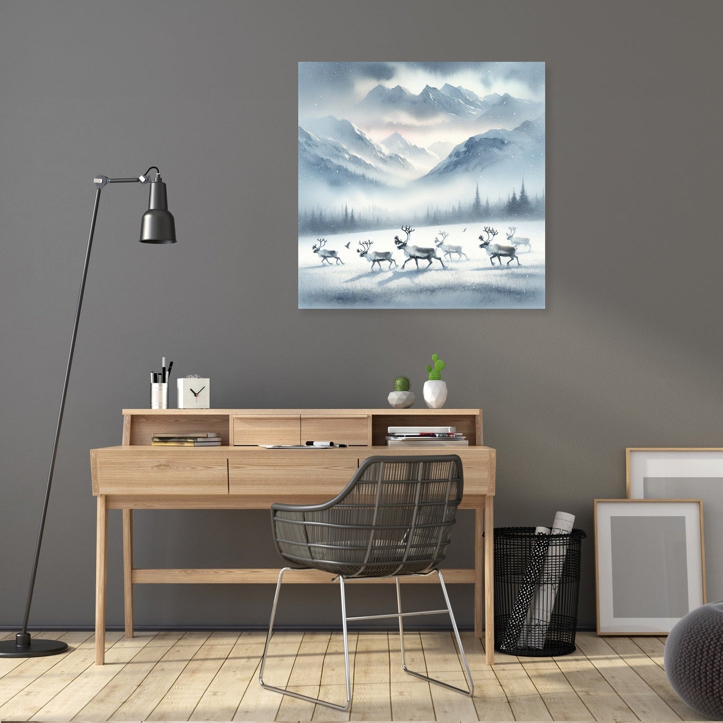 Reindeer Twilight Dance Canvas
