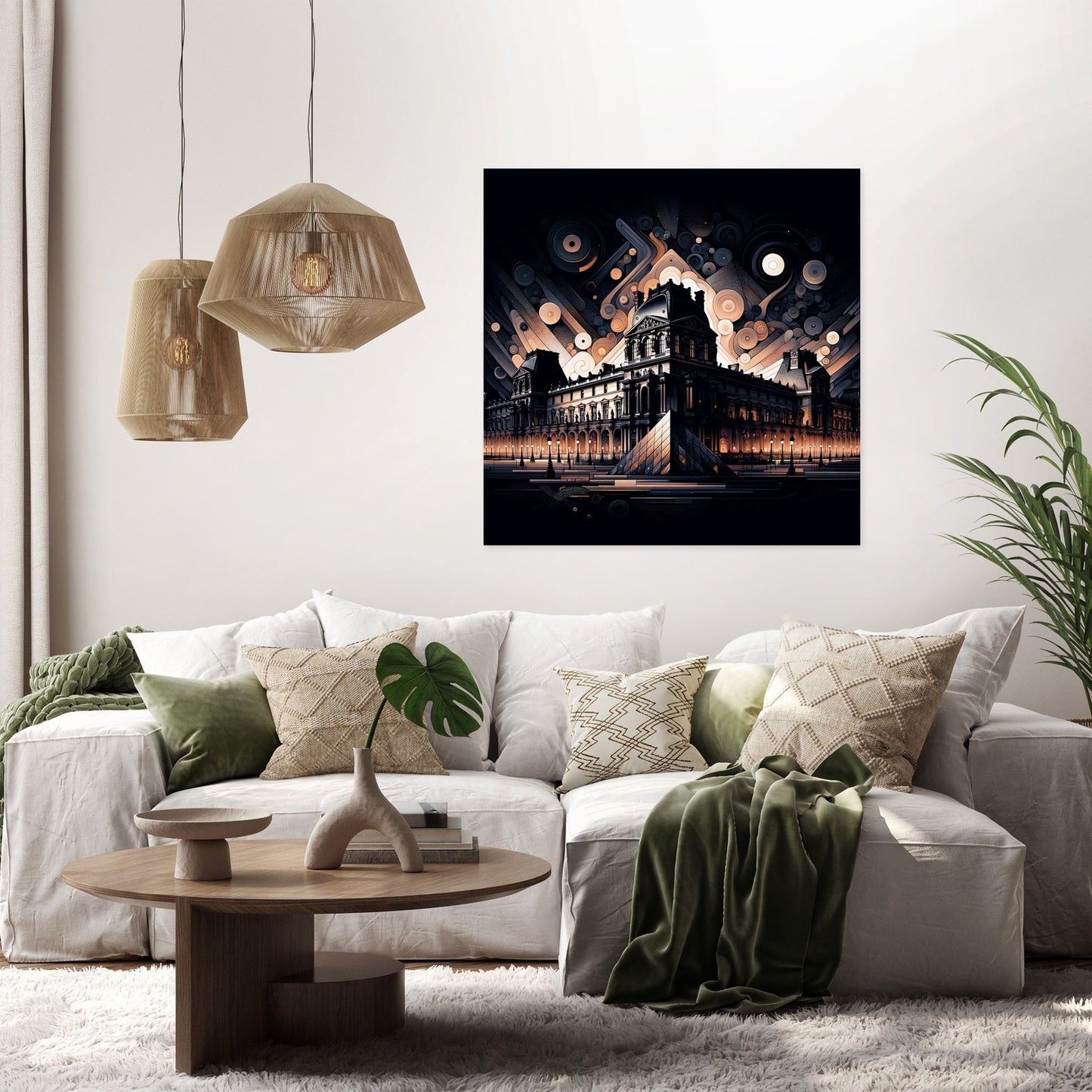 Ghosts of Paris Louvre Canvas
