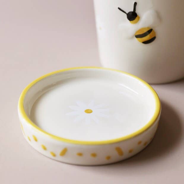 Lisa Angel Small Bee Ceramic Planter and Tray, H11cm