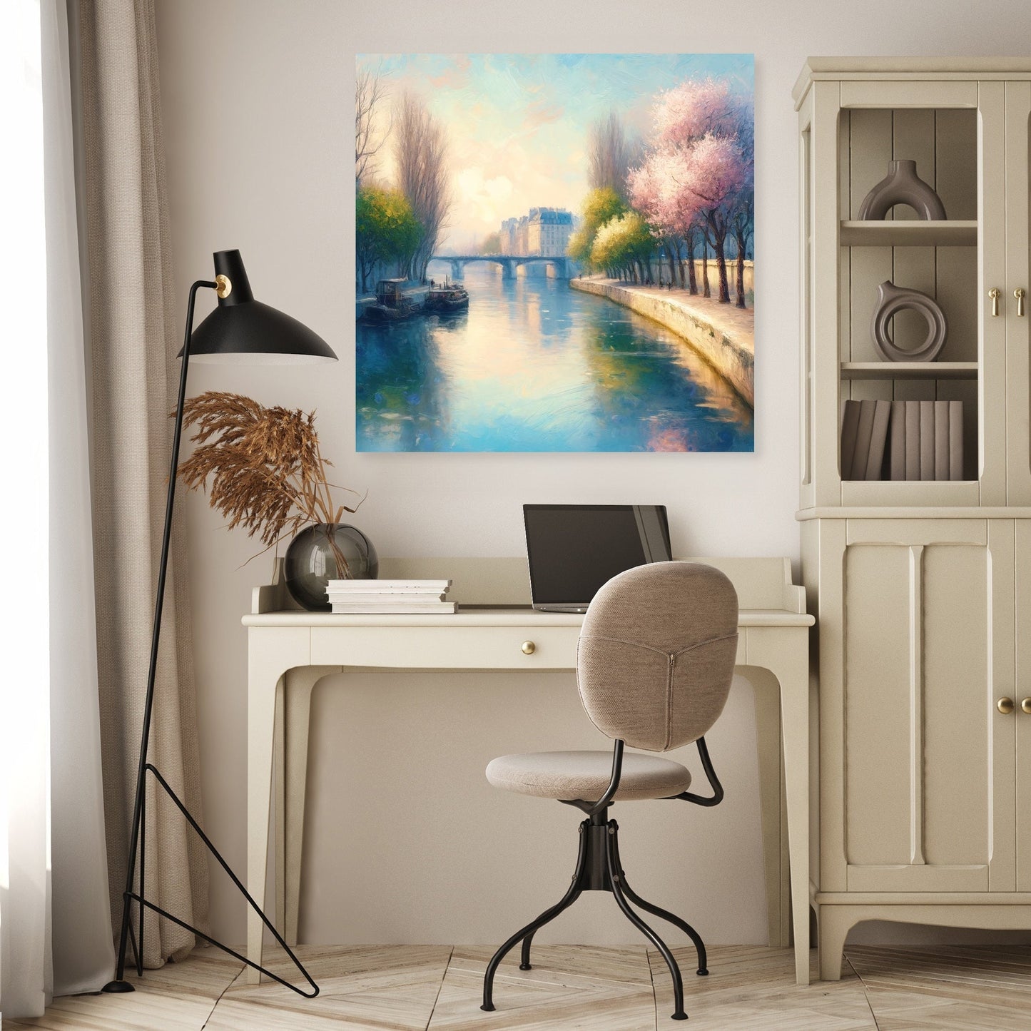 Eternal Elegance of Paris Seine Canvas