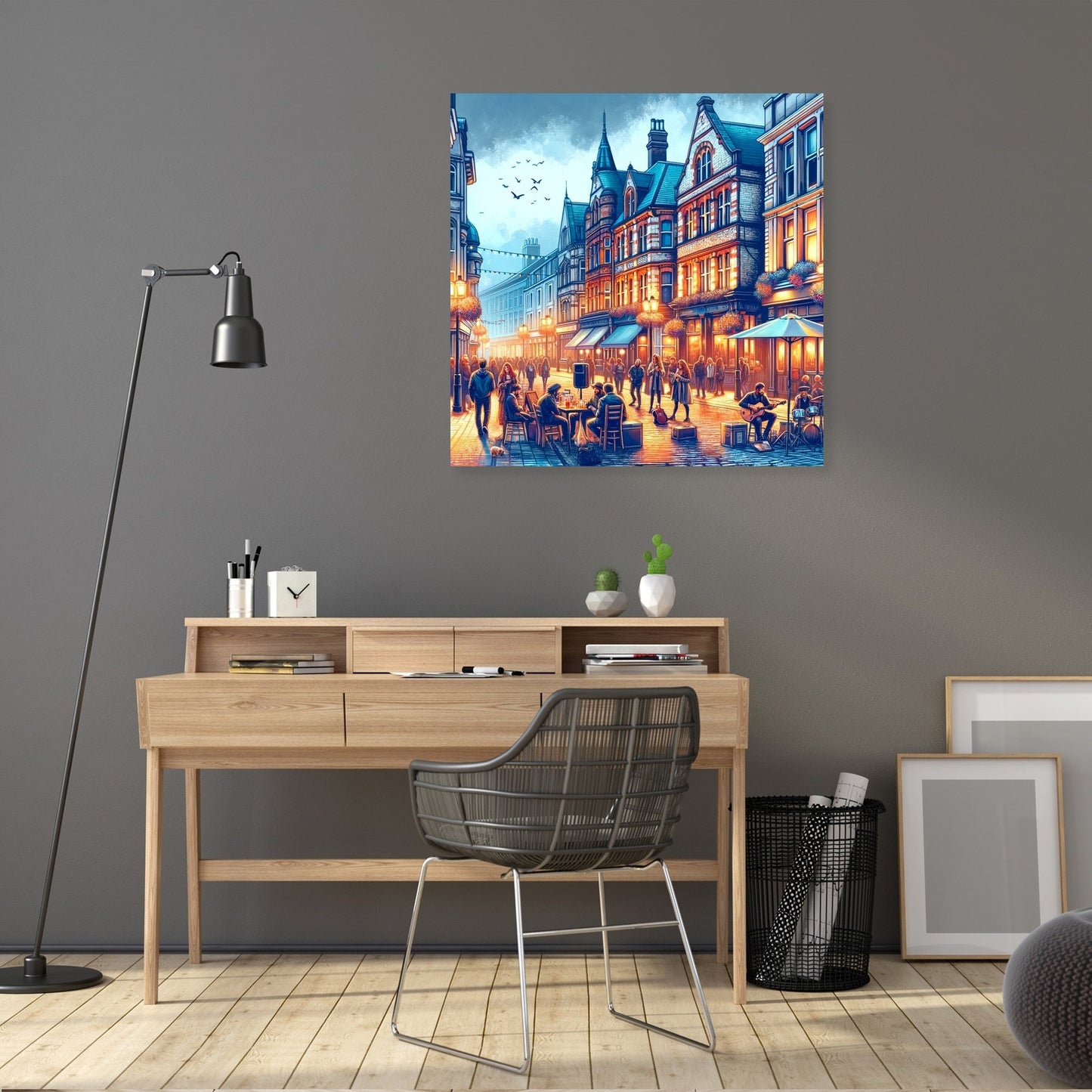 Cardiff Nightlife Canvas