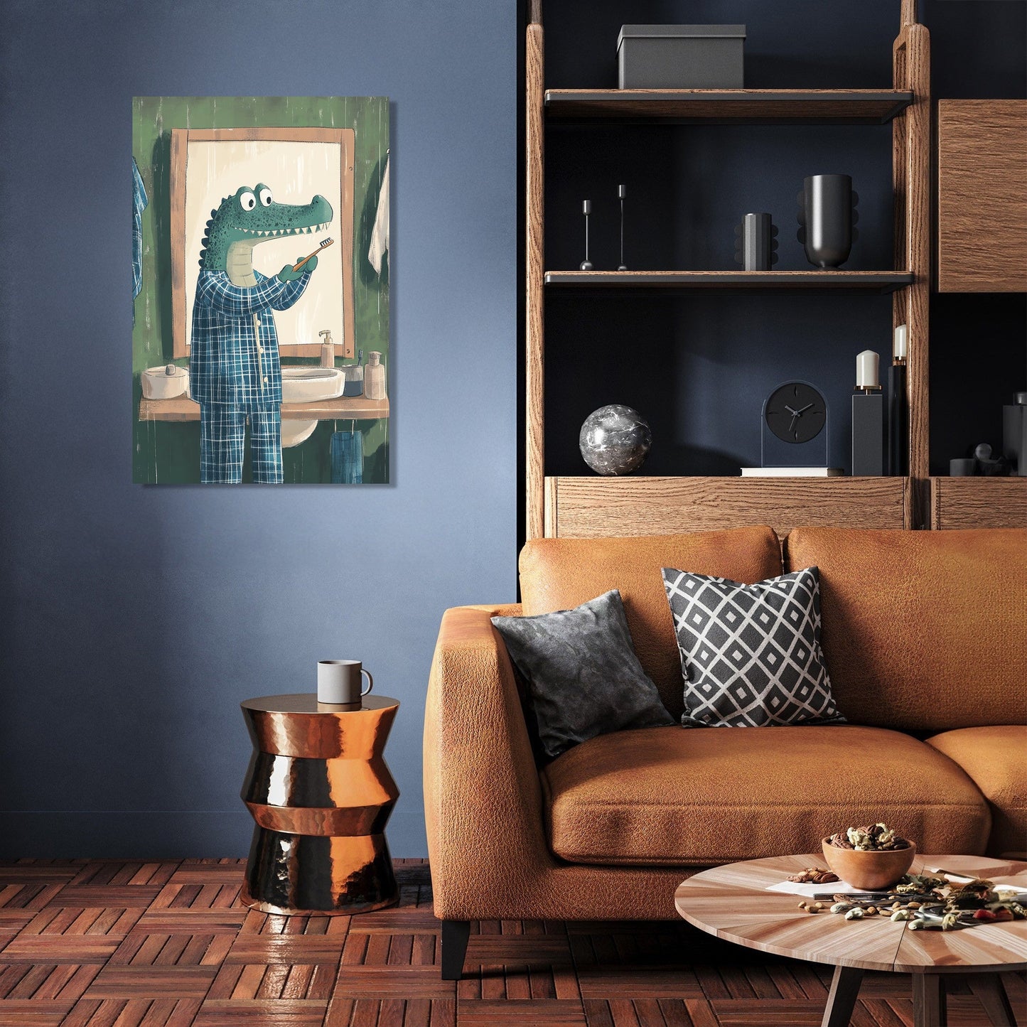 Alligator's Morning Routine Canvas