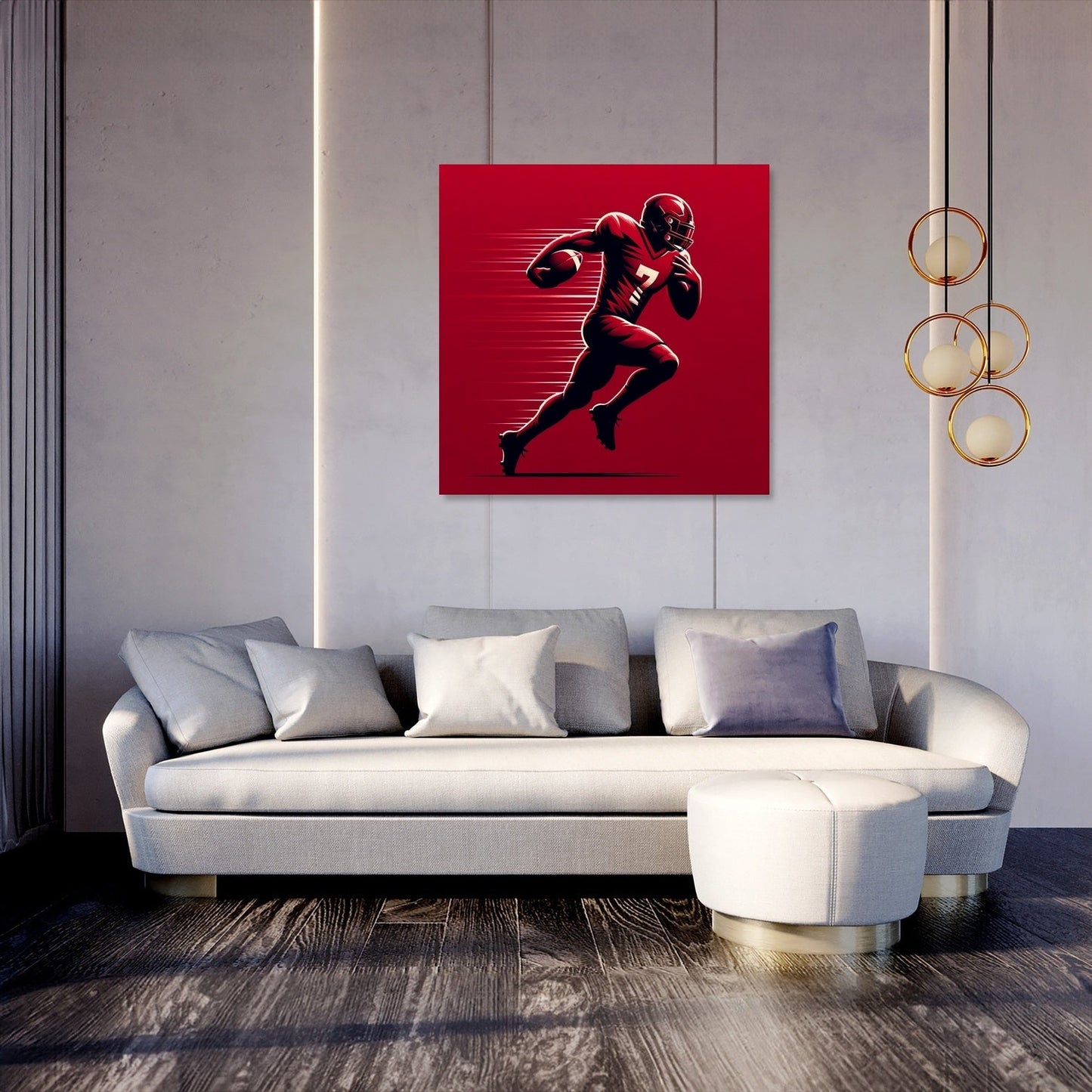 Mersey Red Rush Canvas