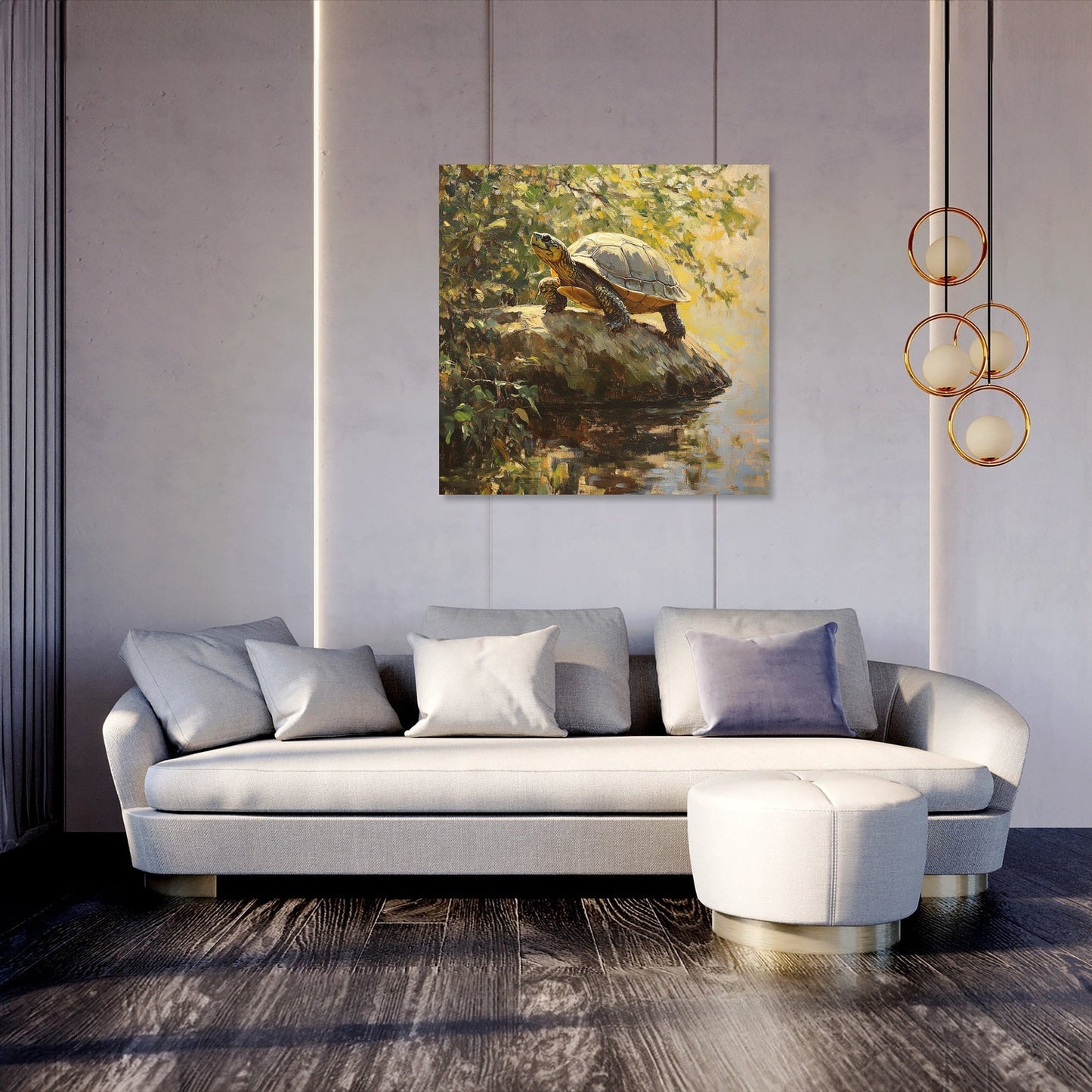 Turtle's Ascent Canvas