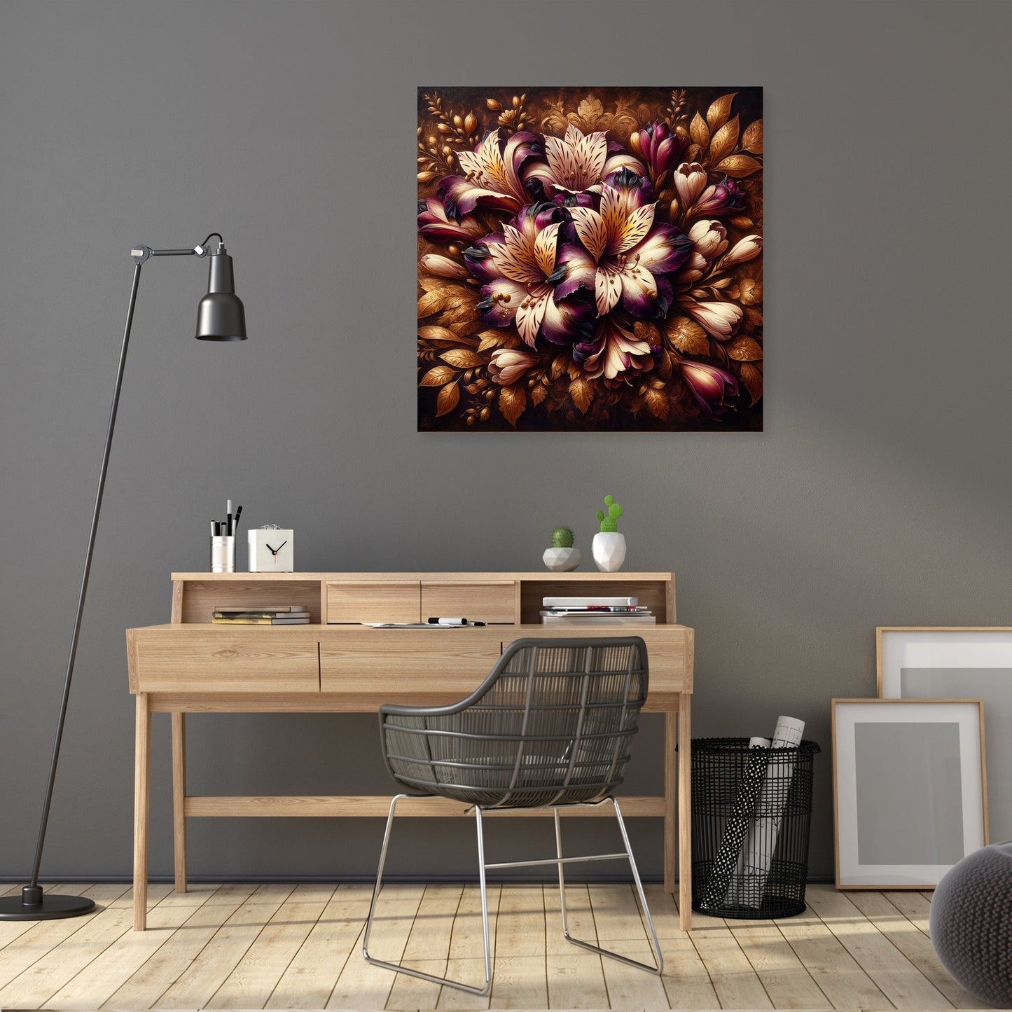Regal Alstroemeria Canvas