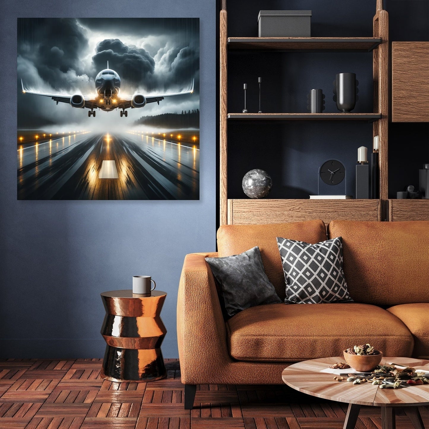 Stormy Descent Canvas