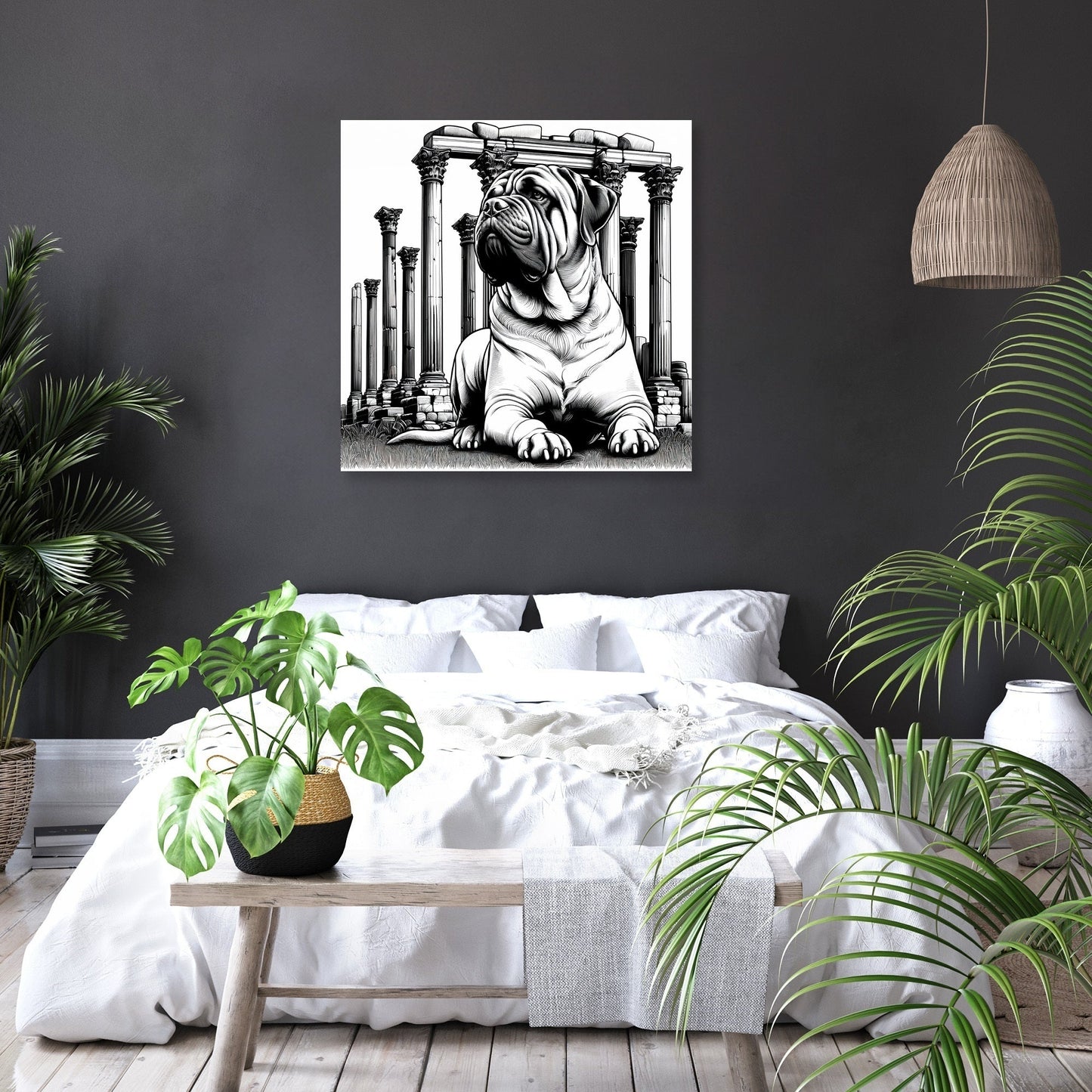 Ancient Guardian Bullmastiff Canvas