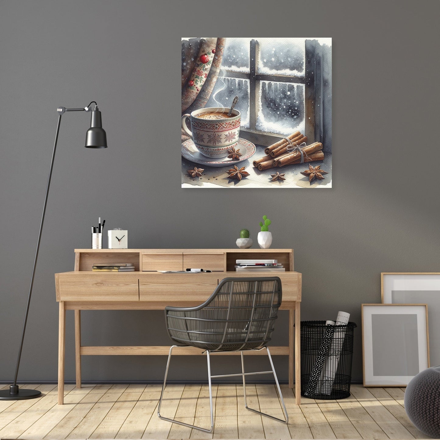 Solitary Winter Reflections Canvas