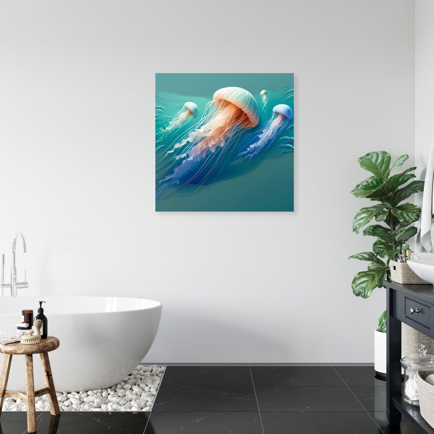 Graceful Jellyfish Canvas