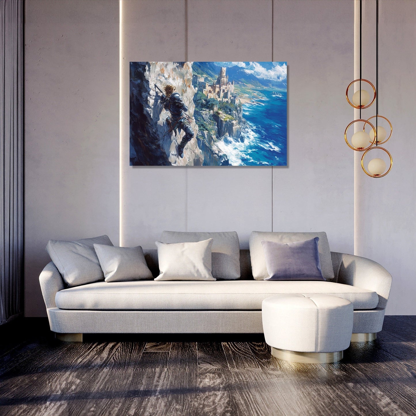 Hero's Ascent Temple Canvas