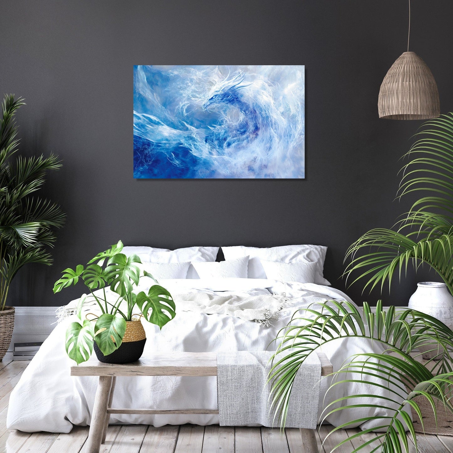 Frostbound Guardian Canvas