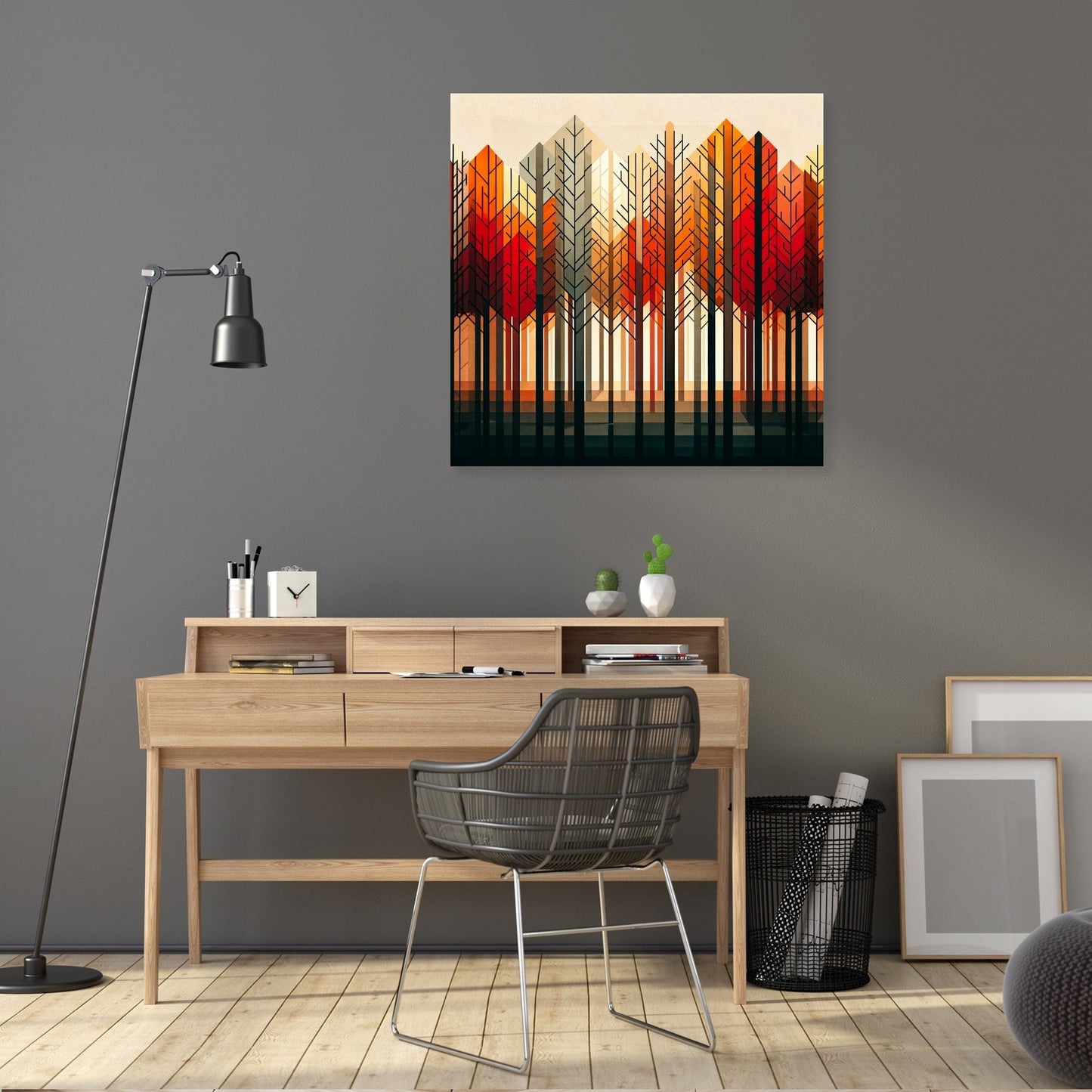 Autumn Geometry Canvas