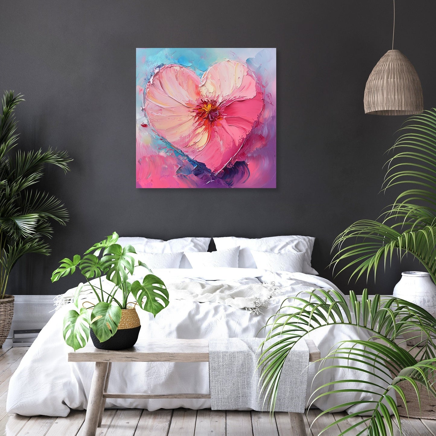 Heart's Bloom Canvas