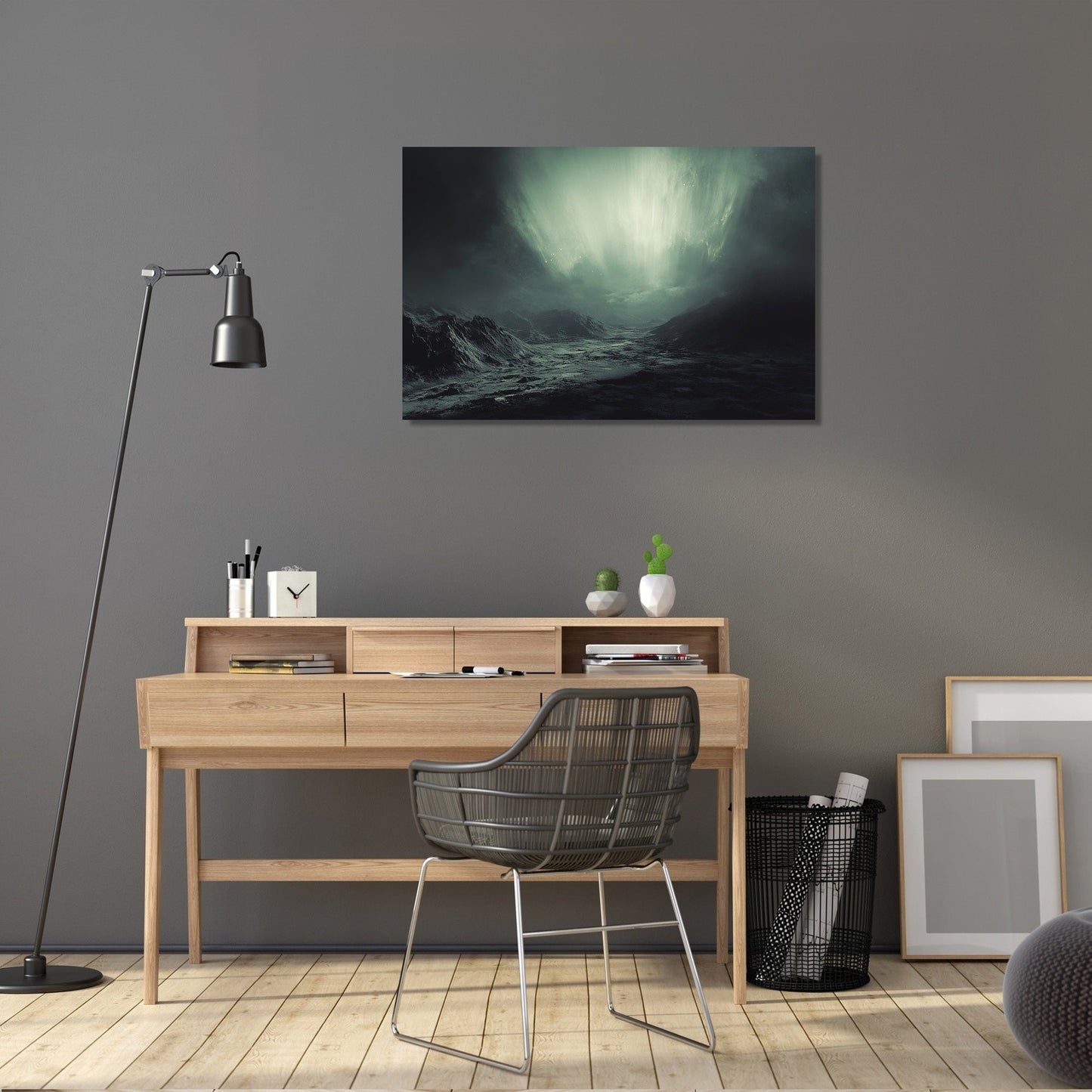 Cosmic Aurora Tranquility Canvas