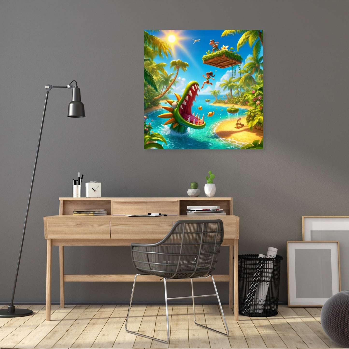 Tropical Island Escape Canvas