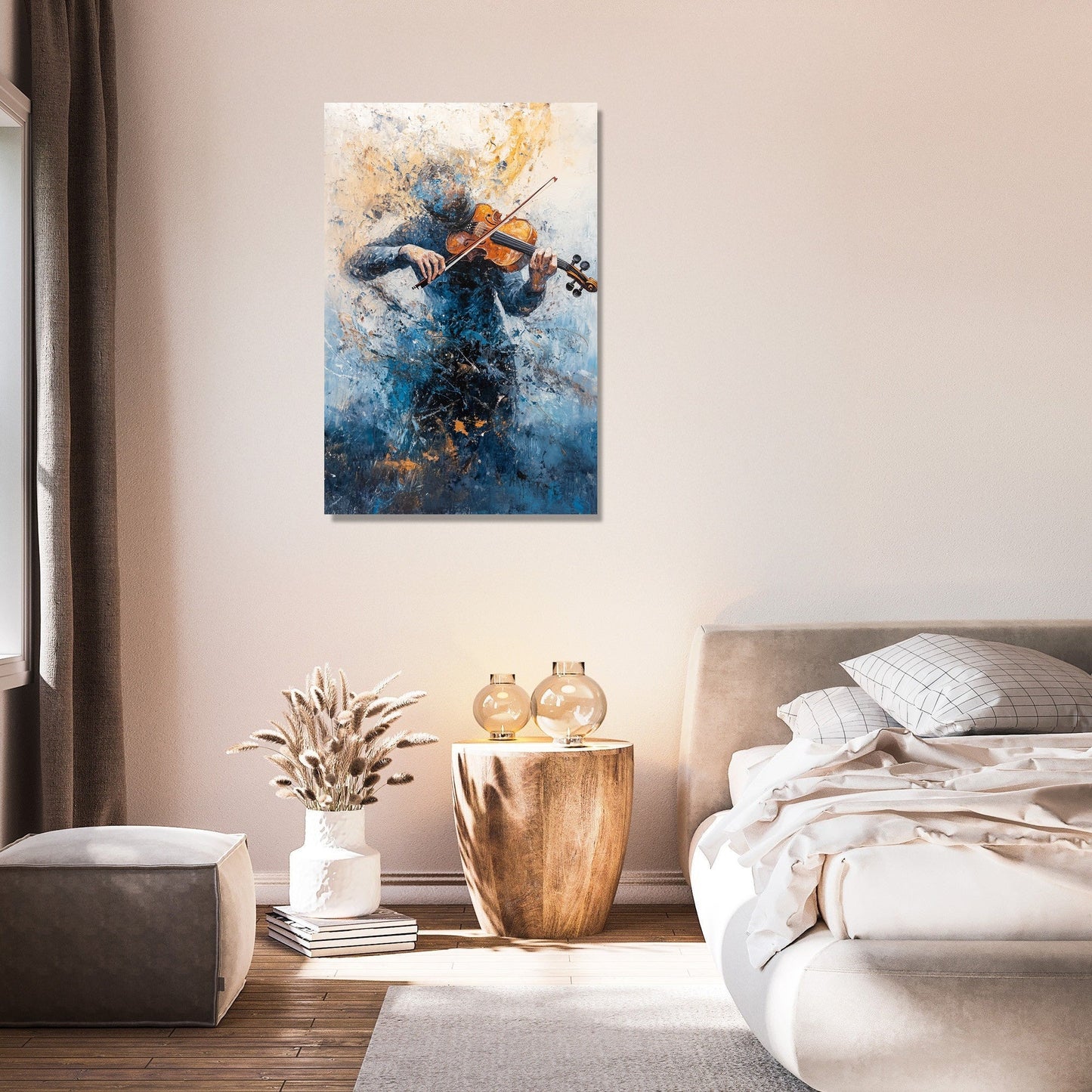 Violinist's Melody Chaos Canvas