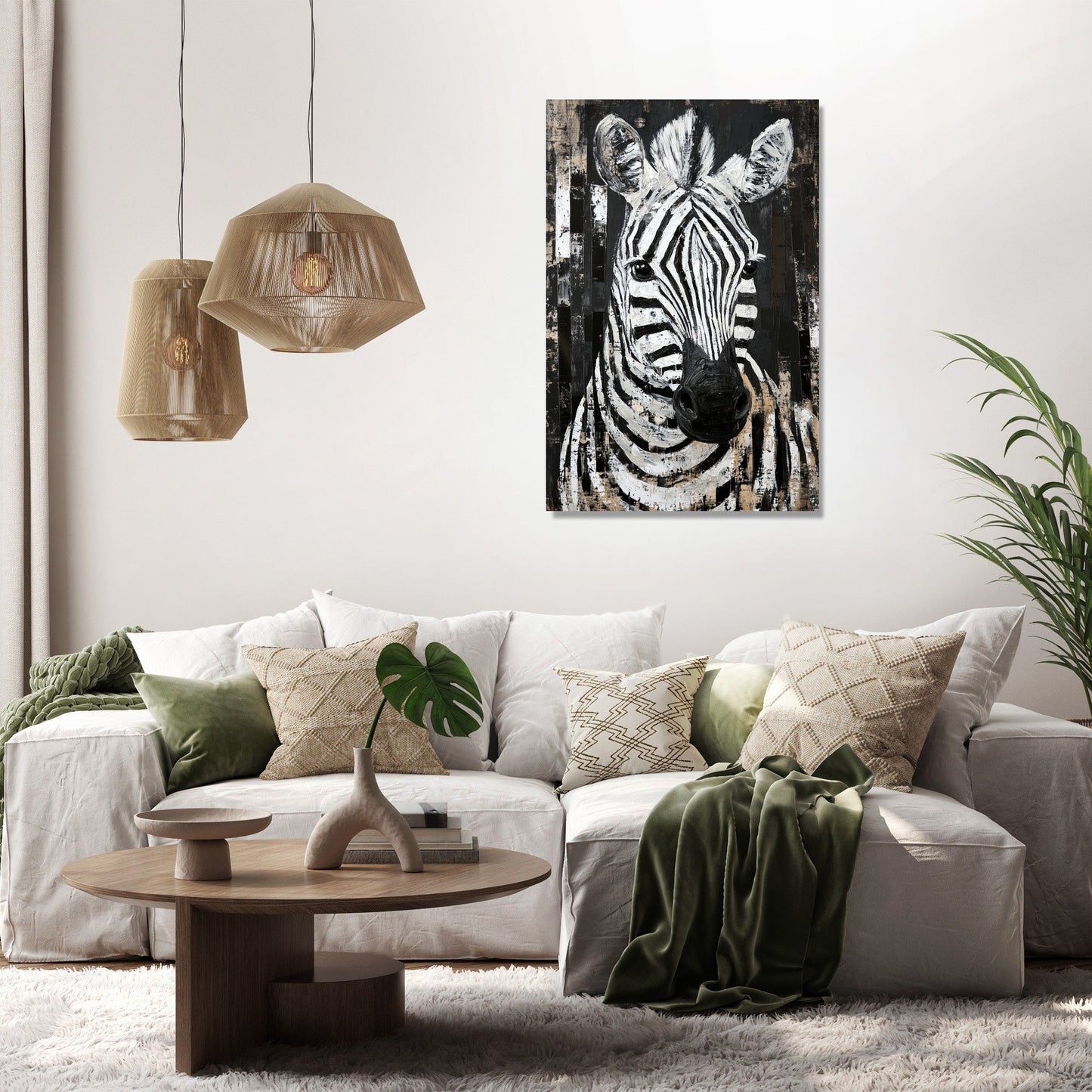 Zebra Geometry Canvas