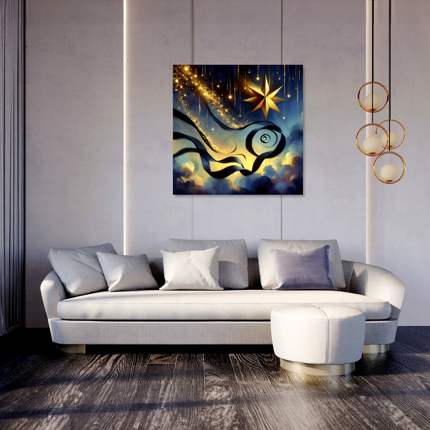 Twilight Mystery Ribbon Canvas