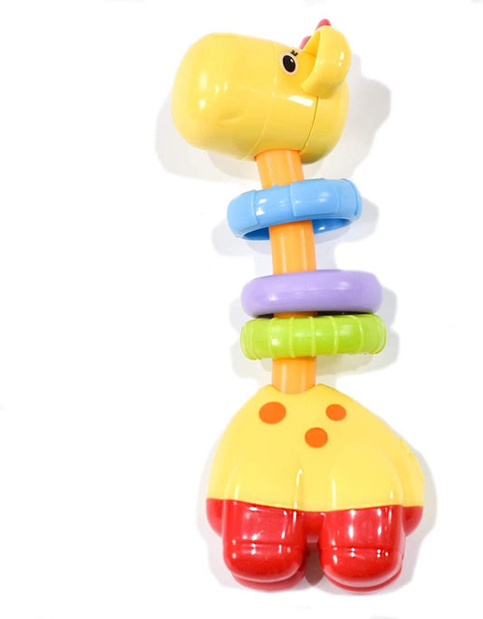 Baby's Soothing Sensory Giraffe Ring Teether Toy