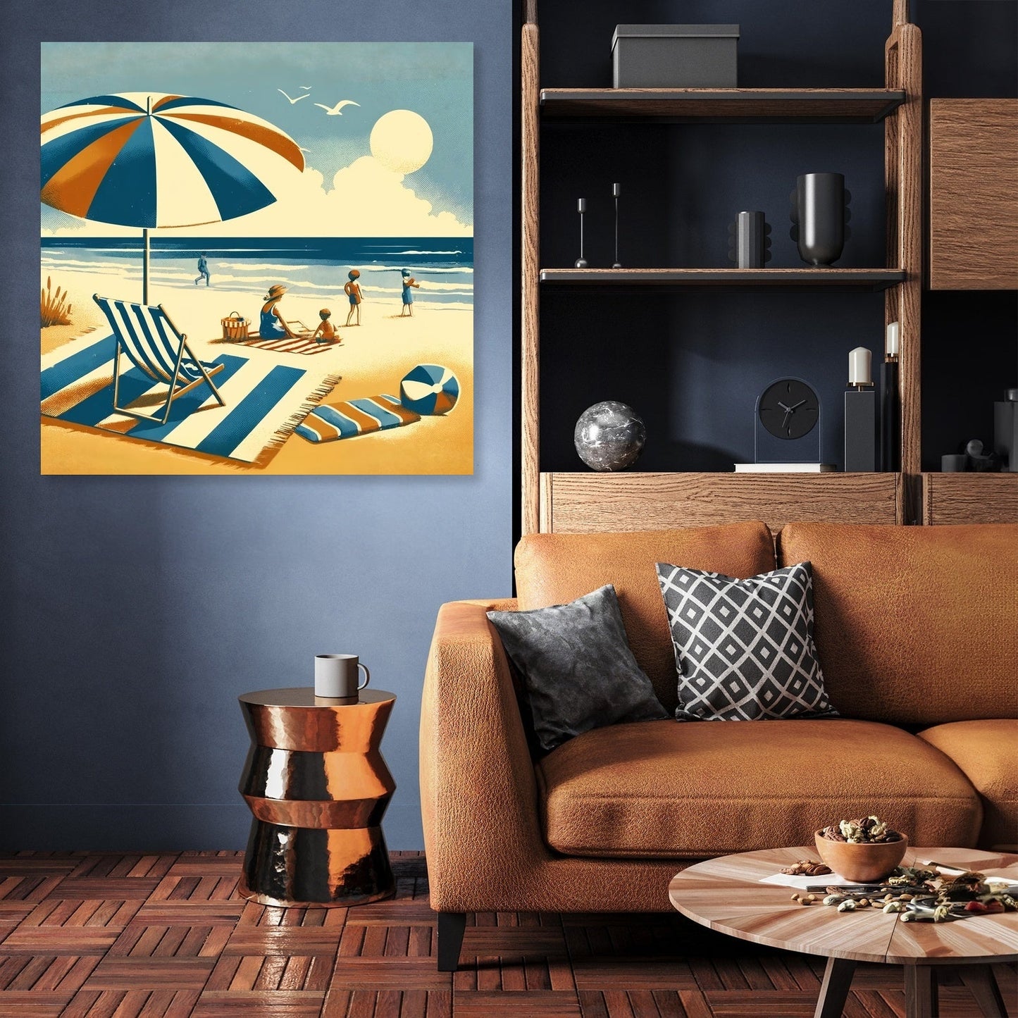 Vintage Beach Day Canvas