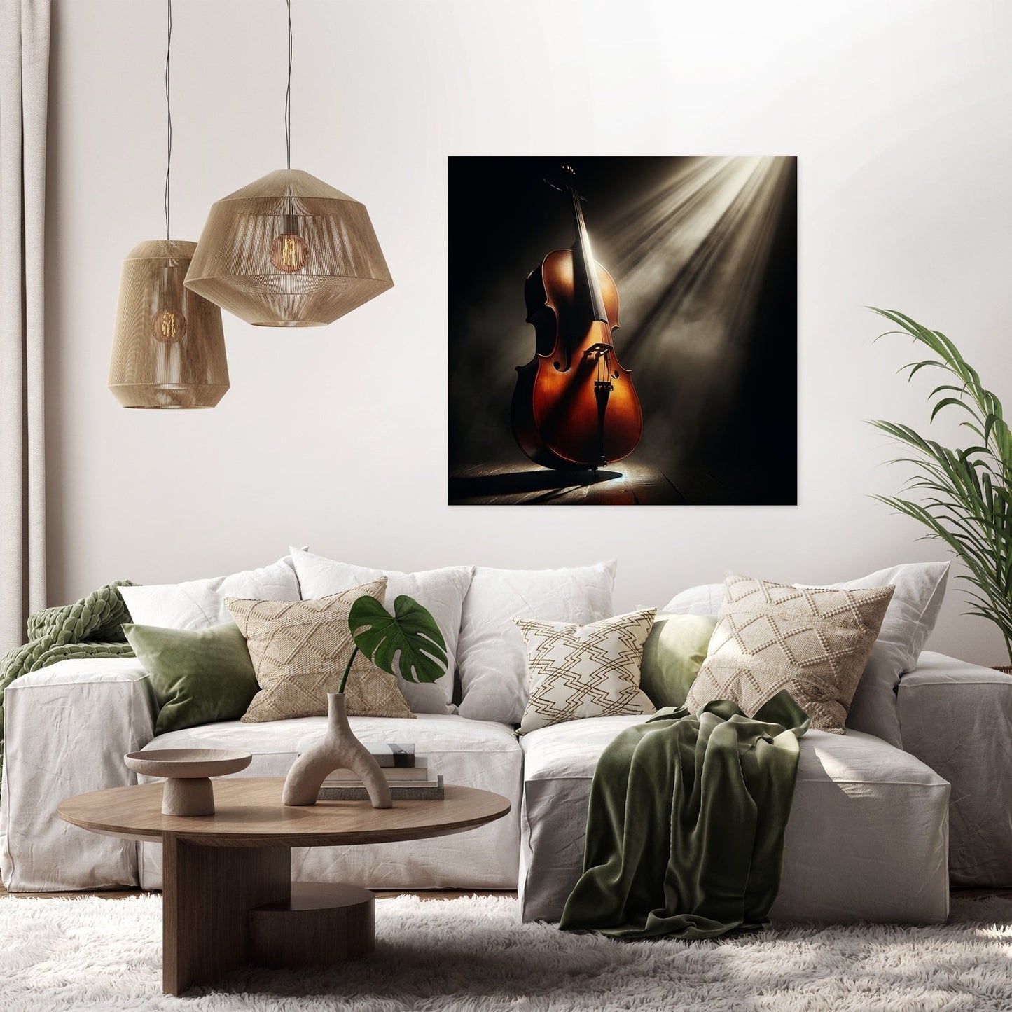 Cello's Shadow Canvas