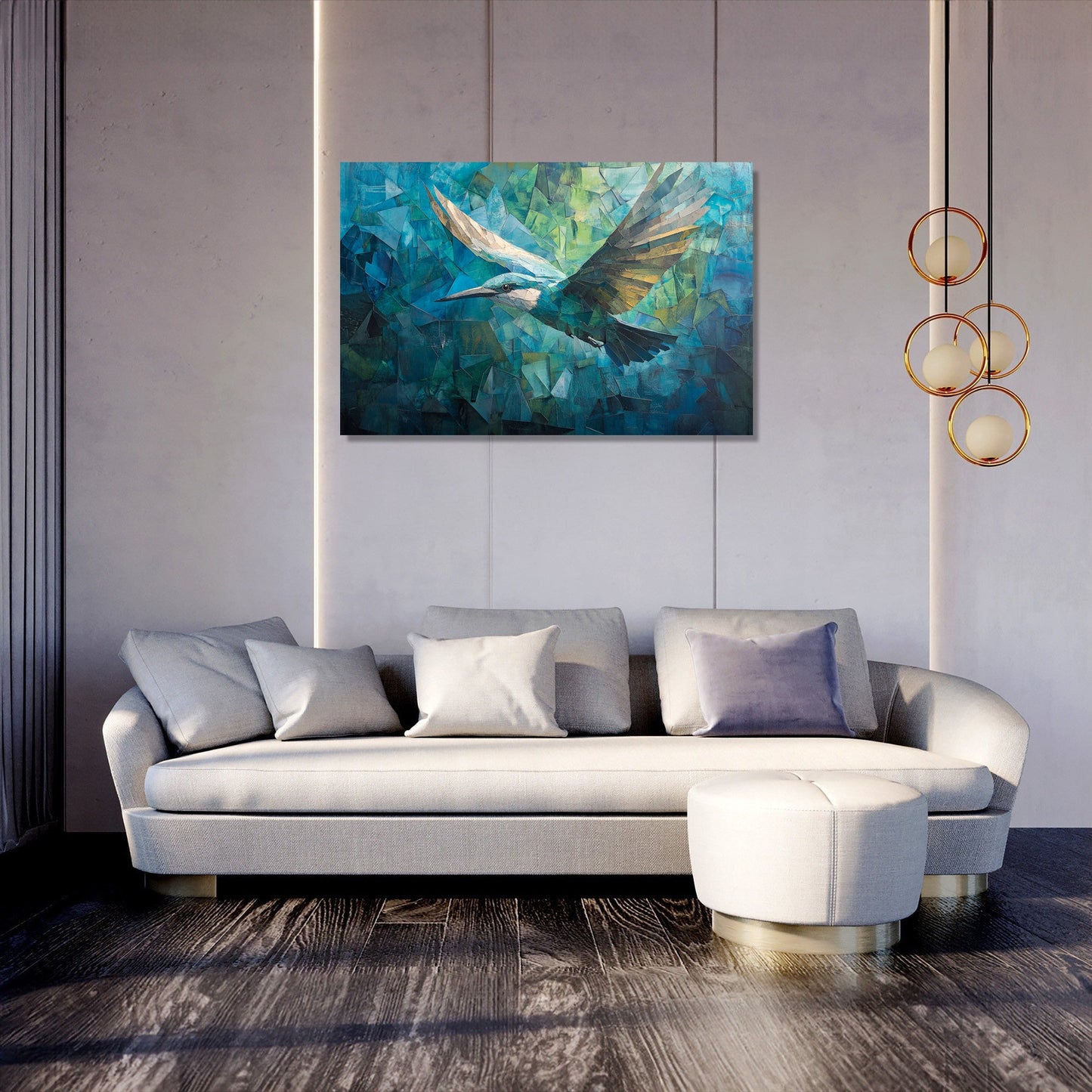 Origami Bird Flight Canvas