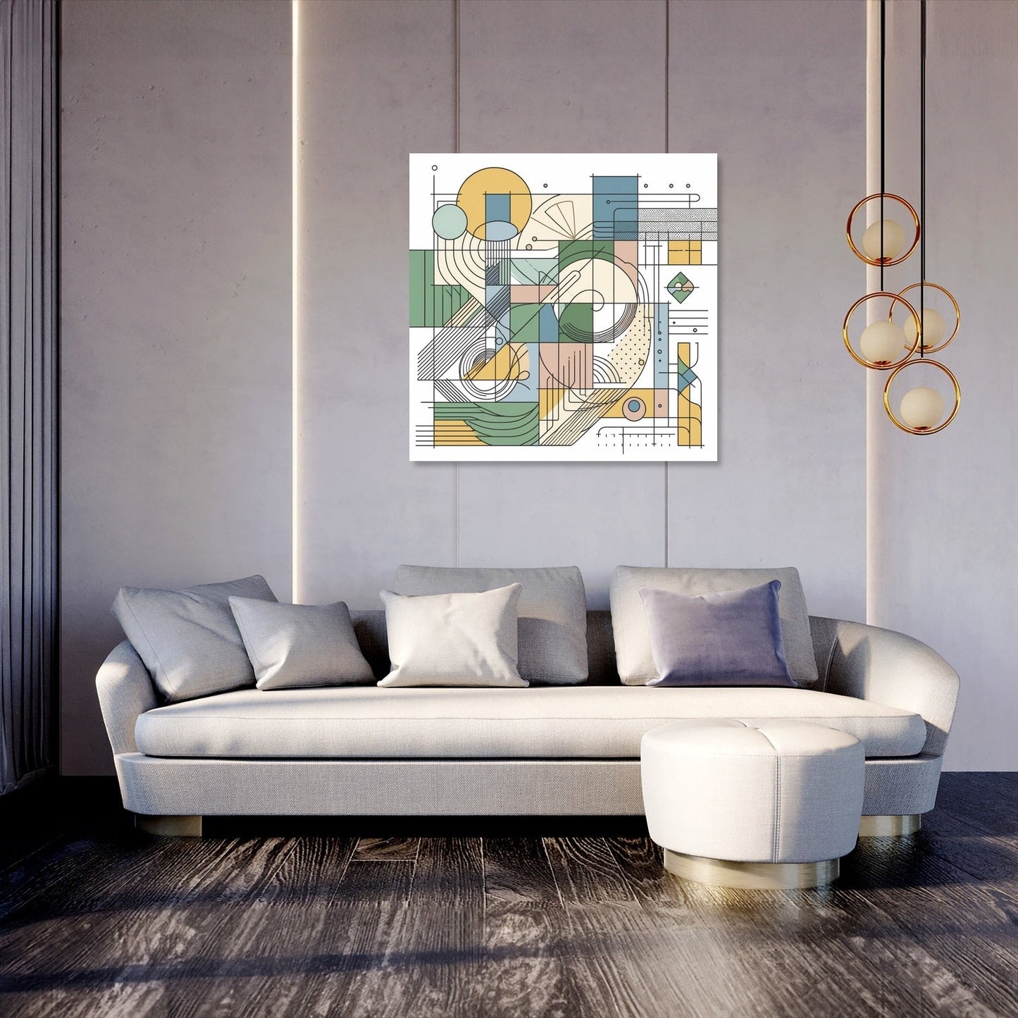Harmonious Shapes Canvas
