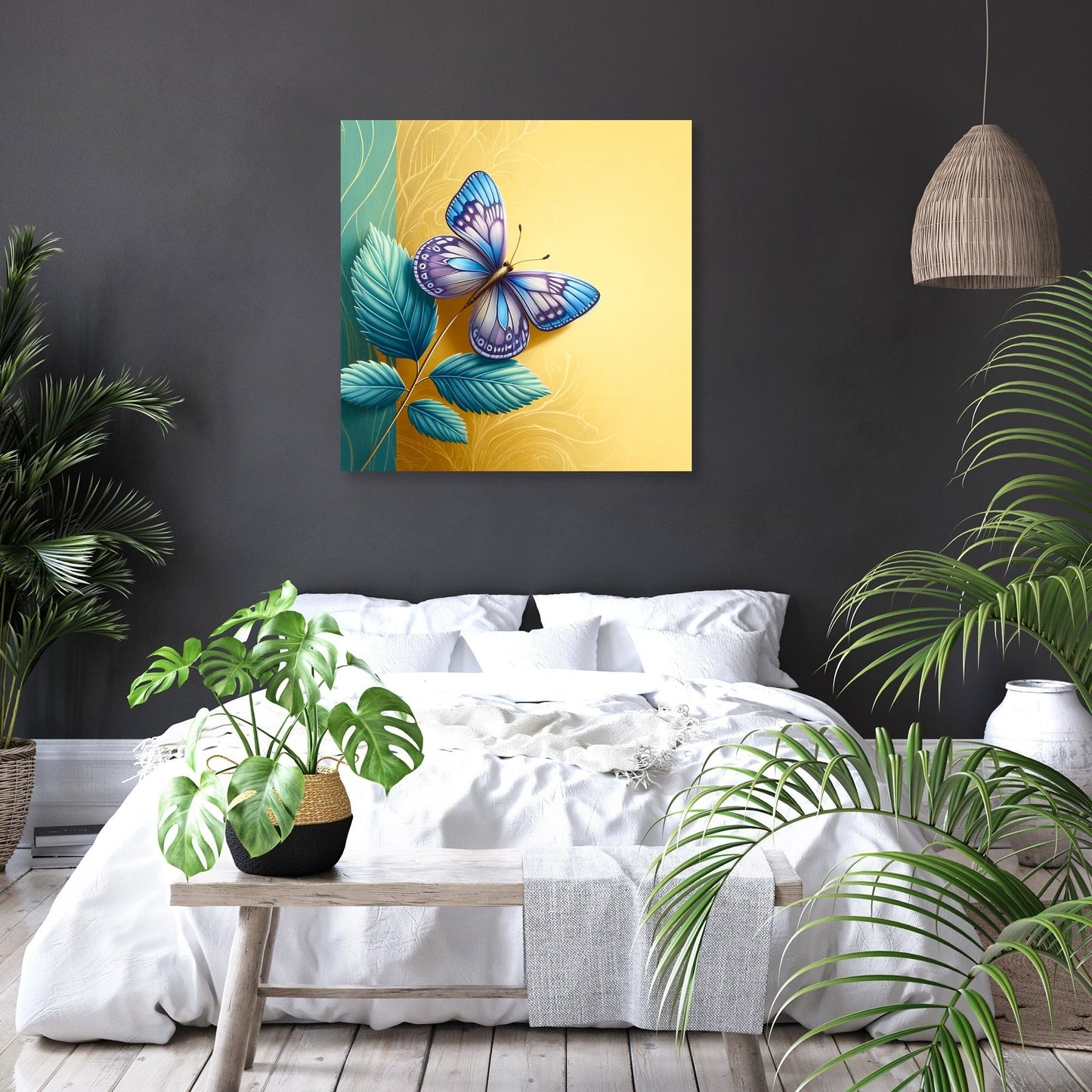 Blue Butterfly Canvas