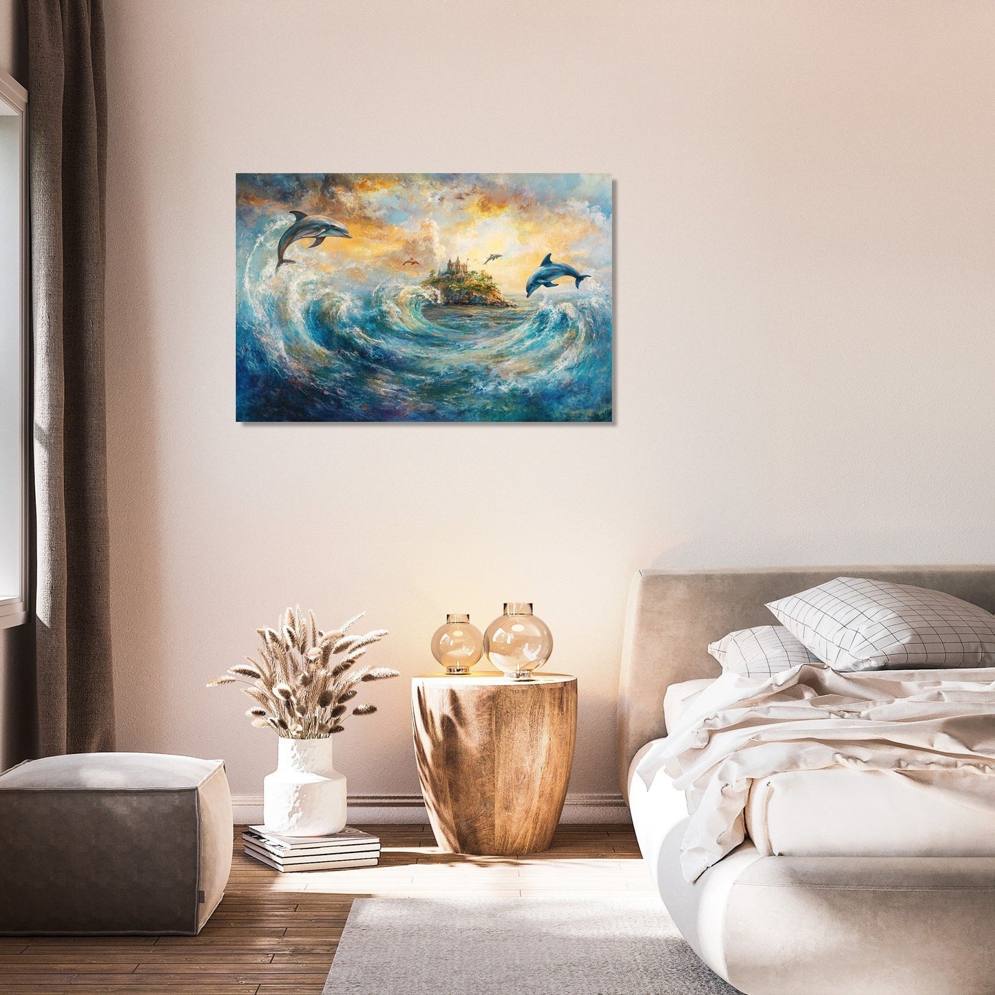 Enchanted Dolphin Isle Canvas