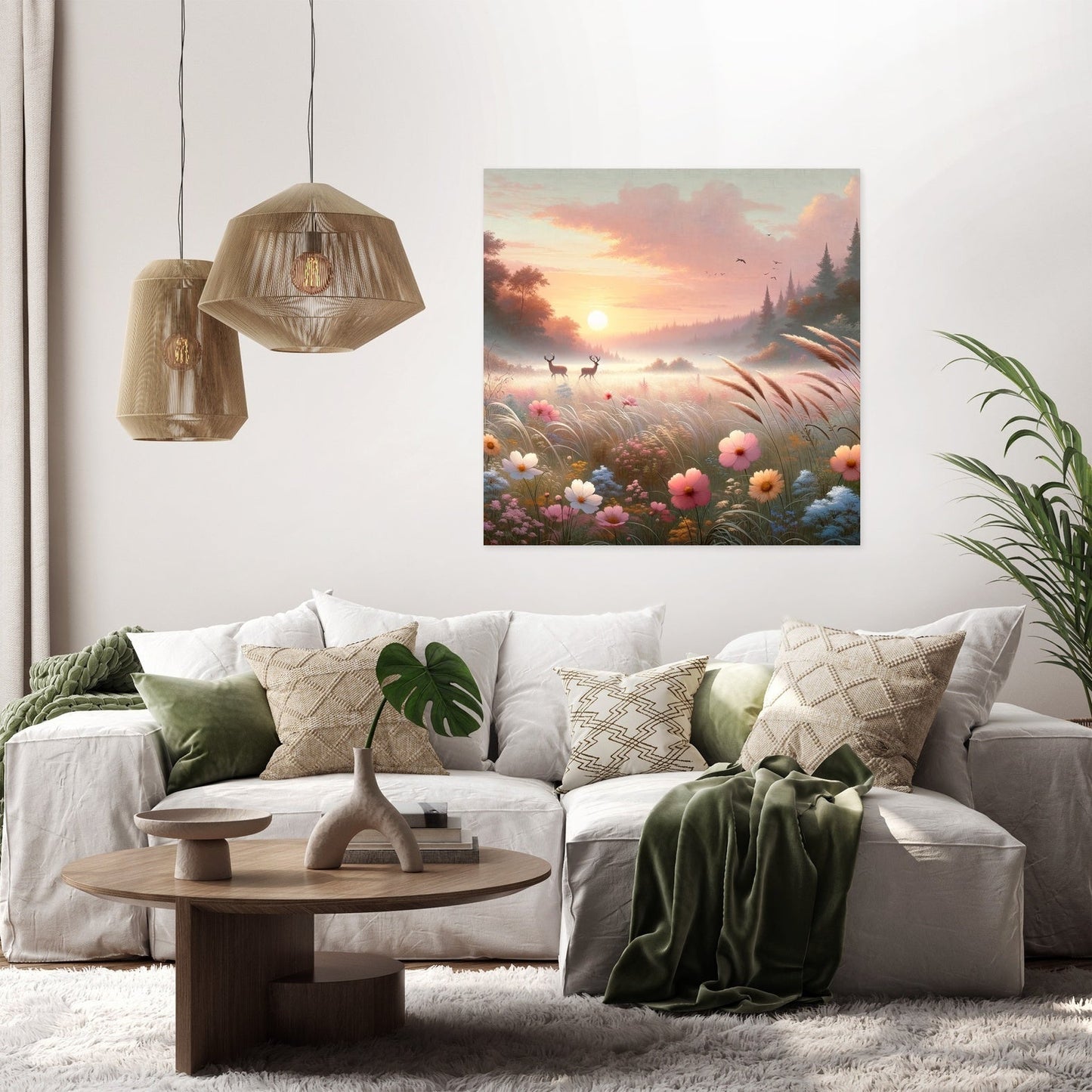 Sunrise Meadow Canvas