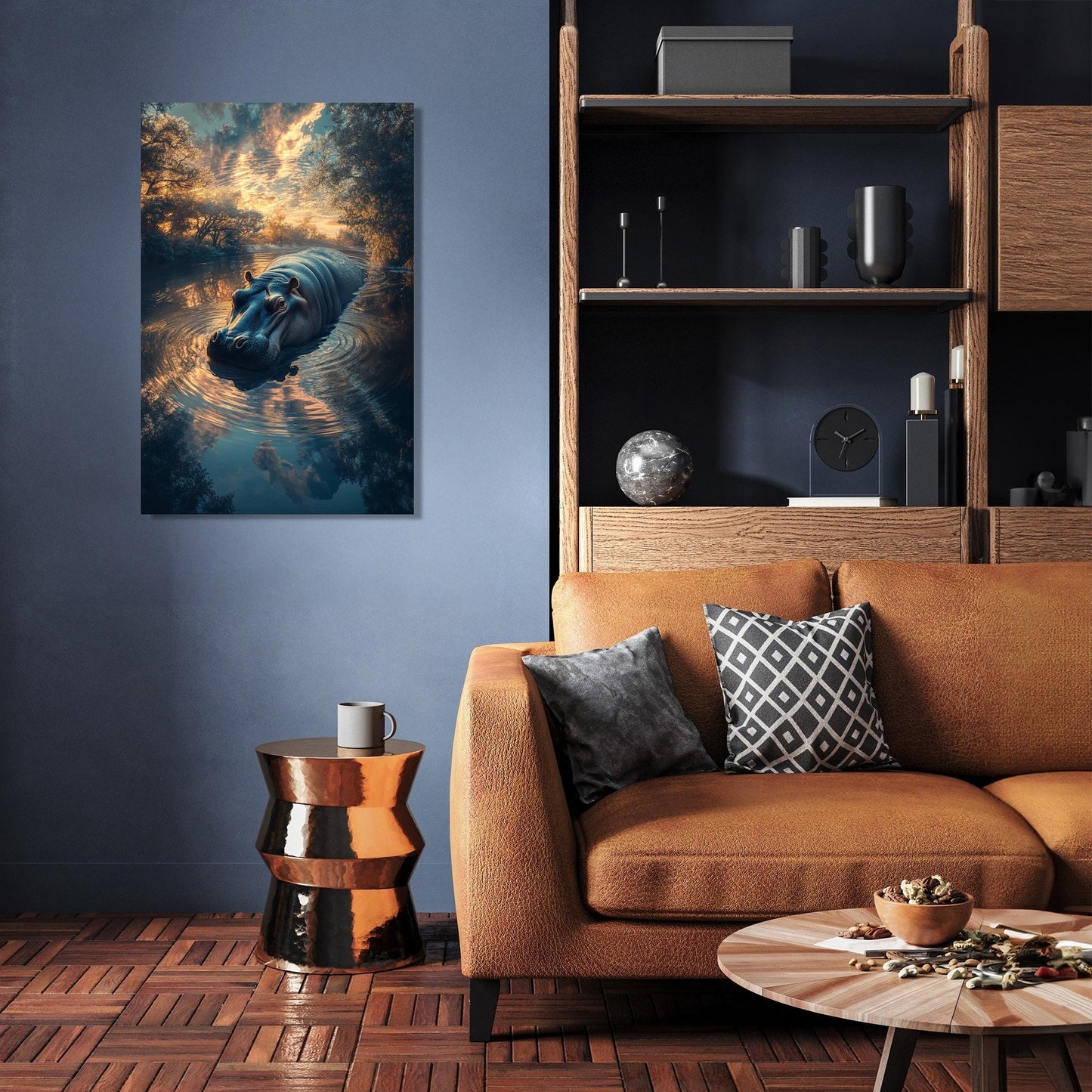 Hippo’s Dream Afloat Canvas