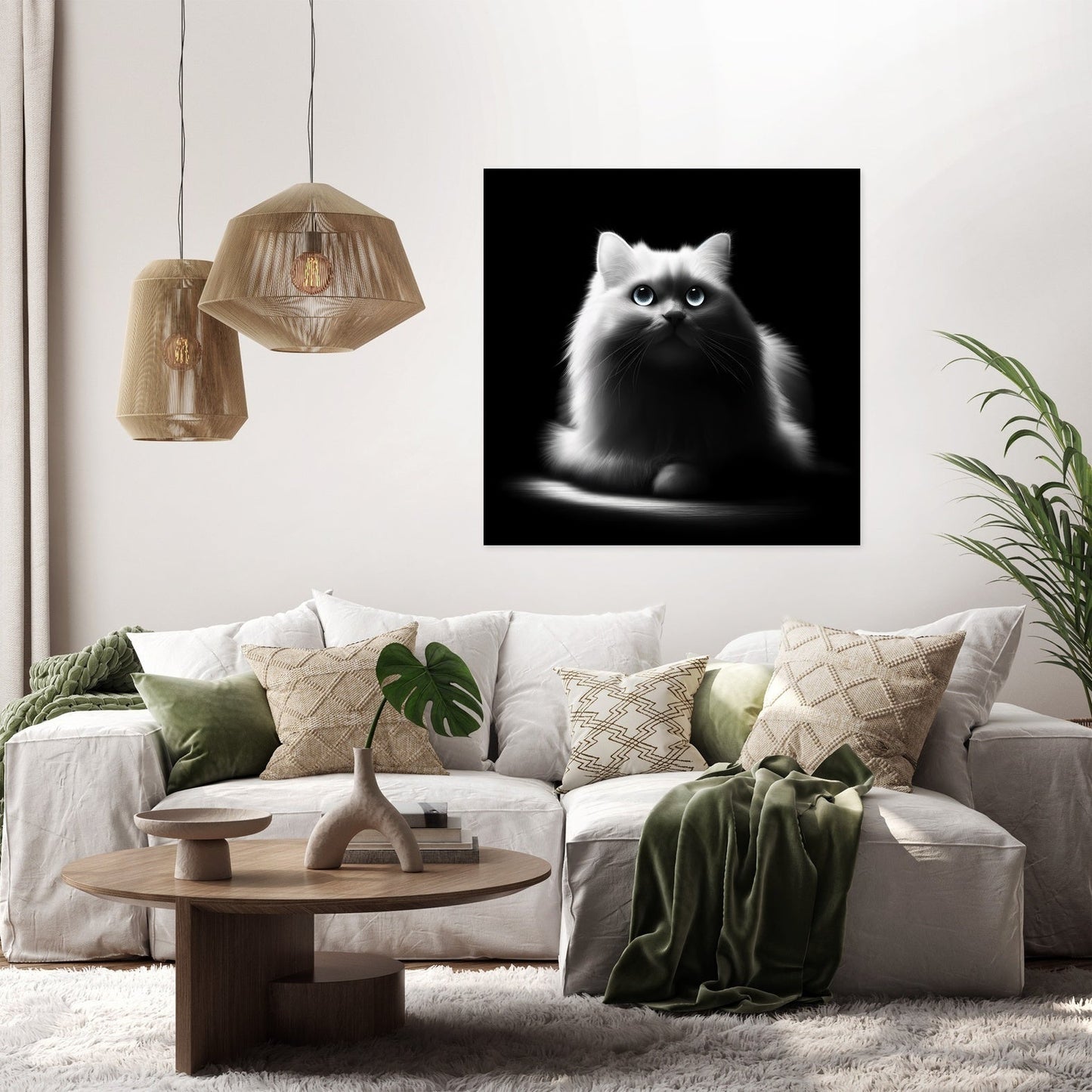 Luminous Whiskers Canvas