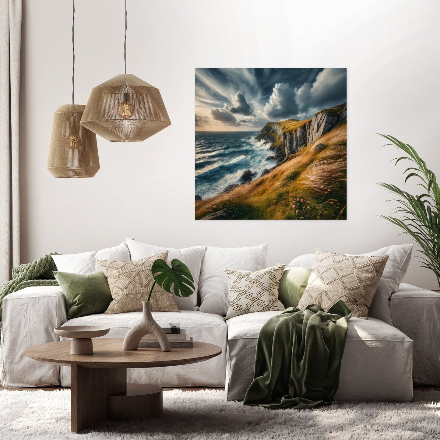 Windy Cliffside Canvas
