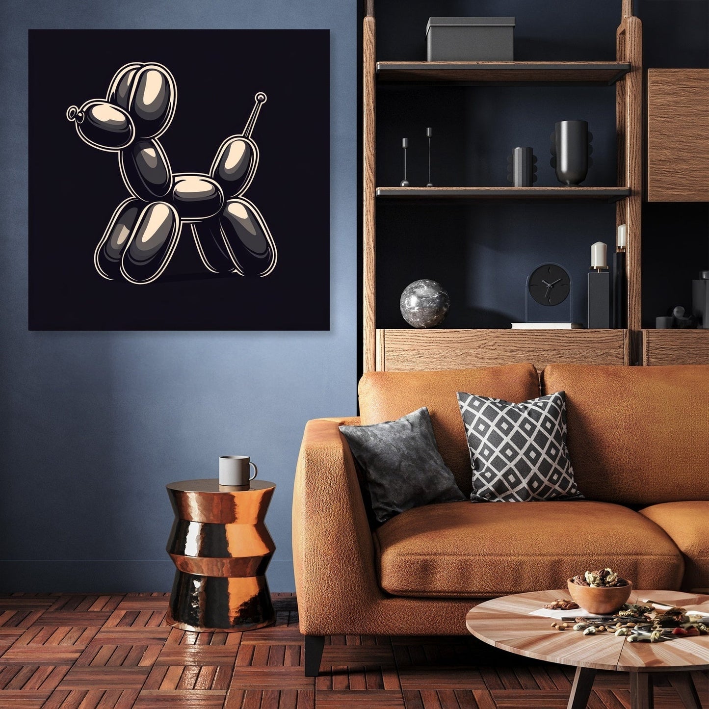 Whimsical Balloon Dog Canvas