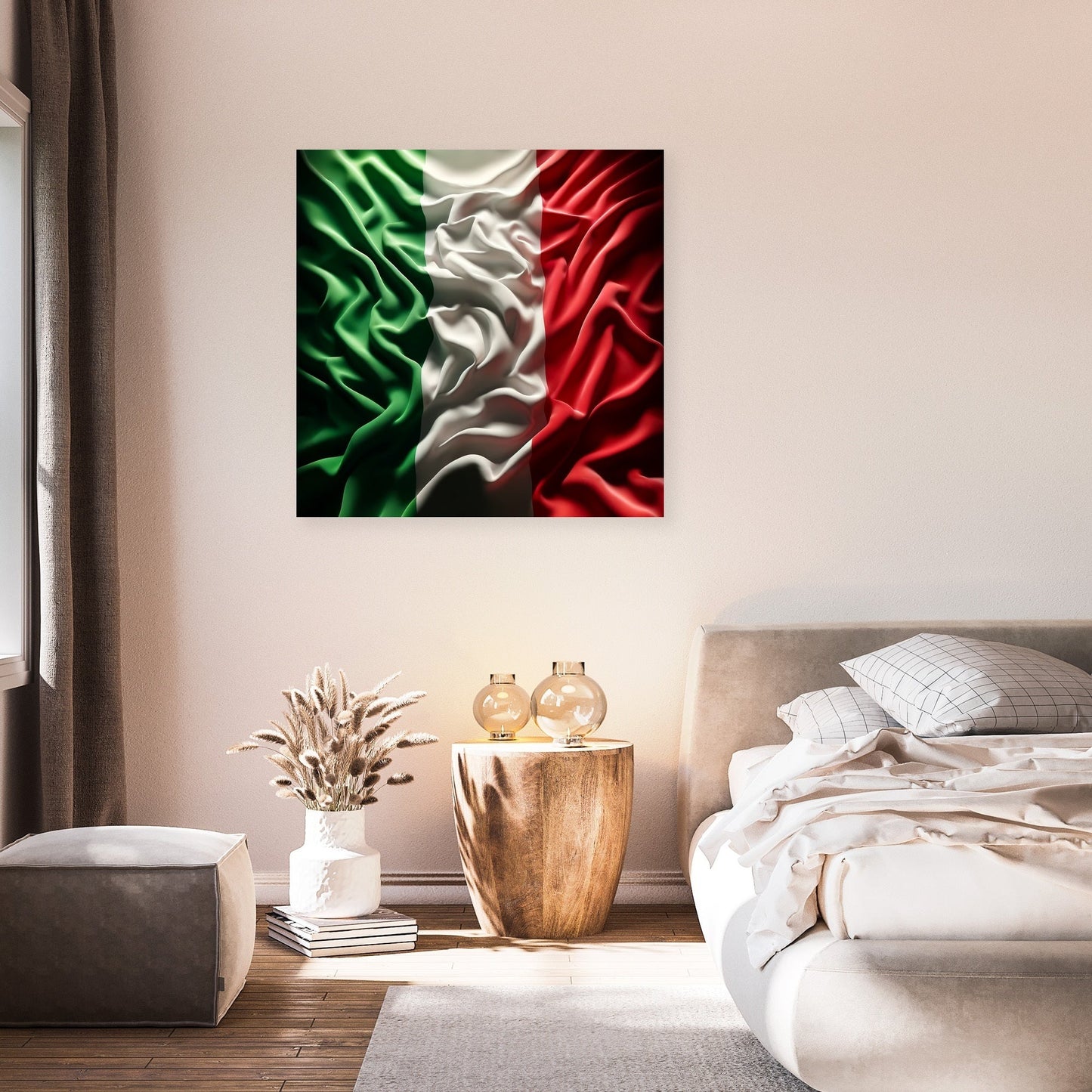 Italian Flag Resonance Canvas