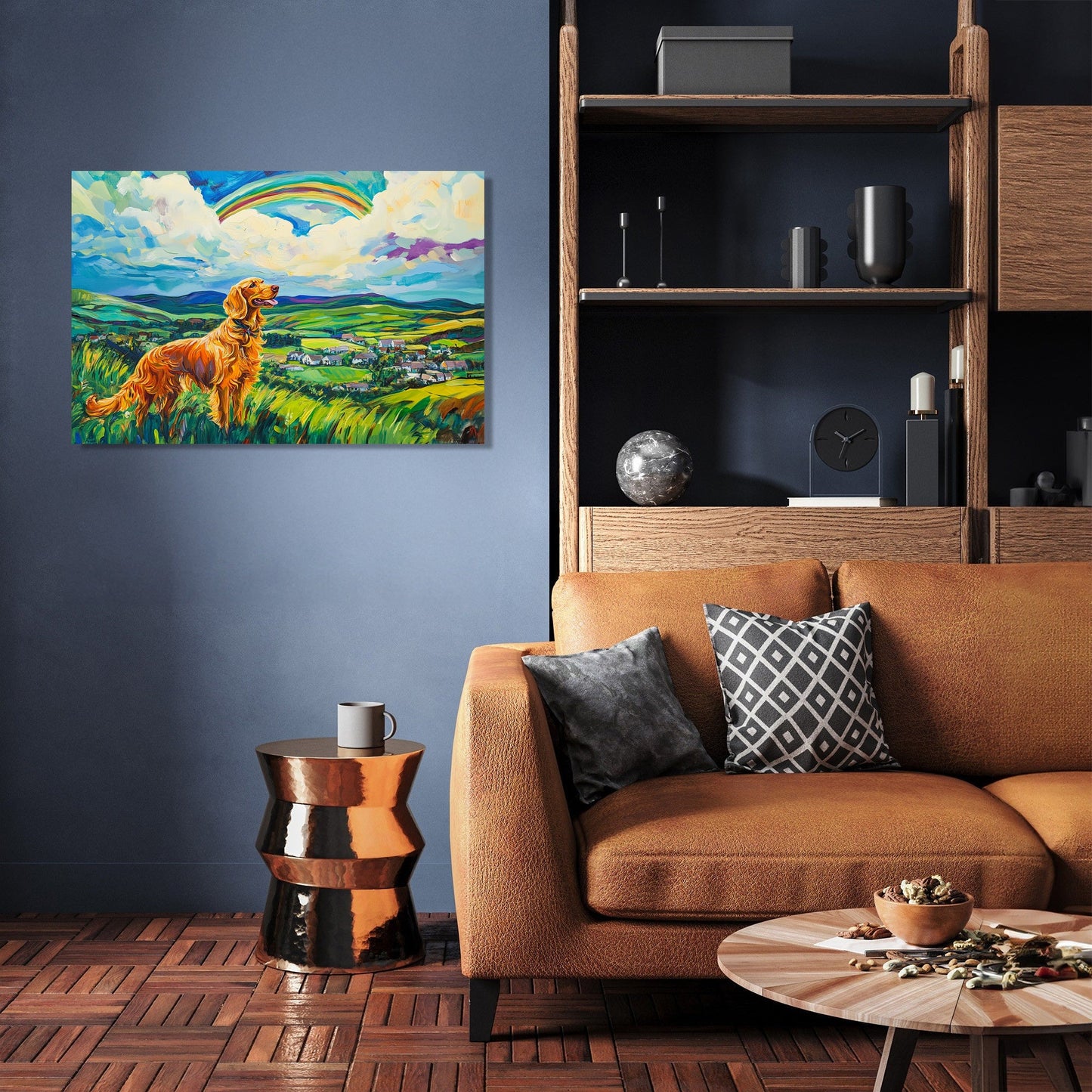 Golden Retriever's Paradise Canvas